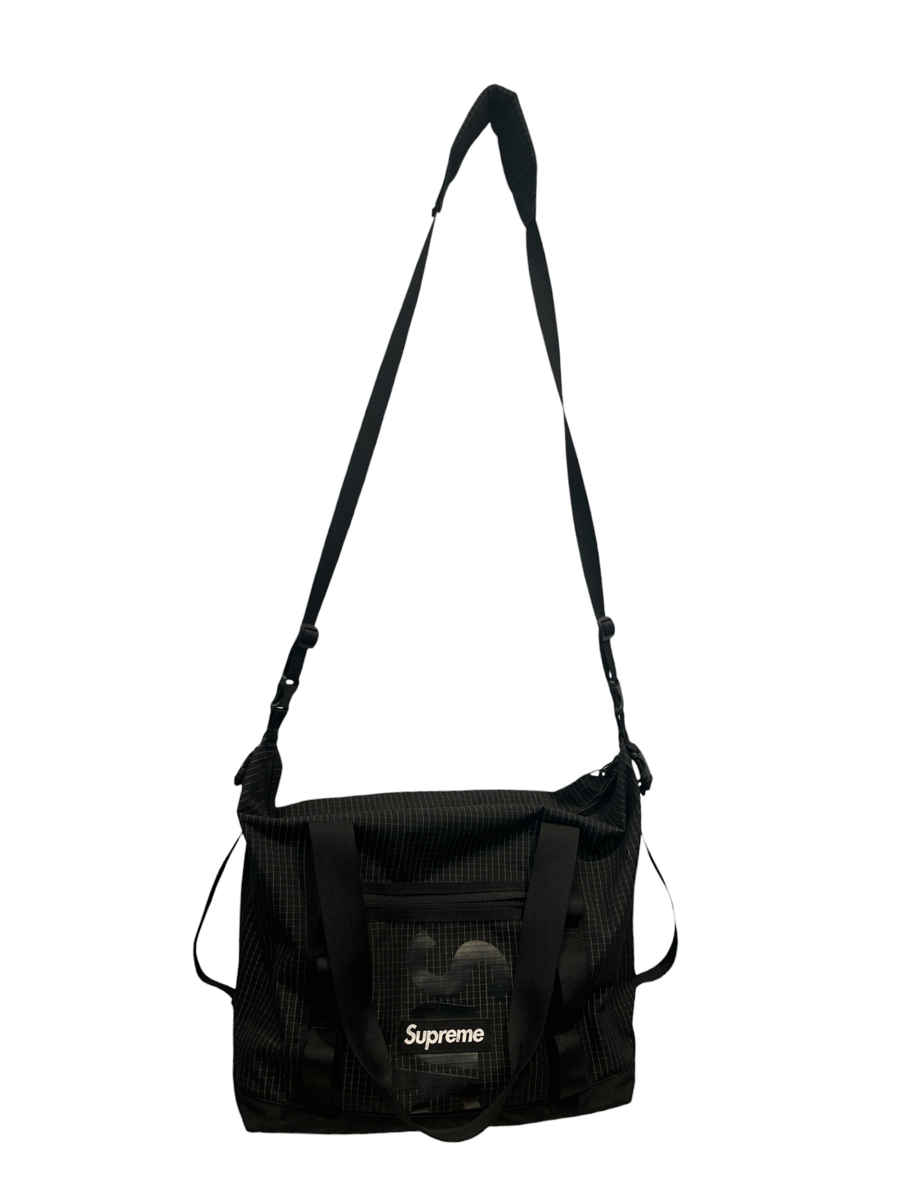 Supreme/Cross Body Bag/Stripe/Nylon/BLK/SS24 GRID TOTE LUGGAGE view 1