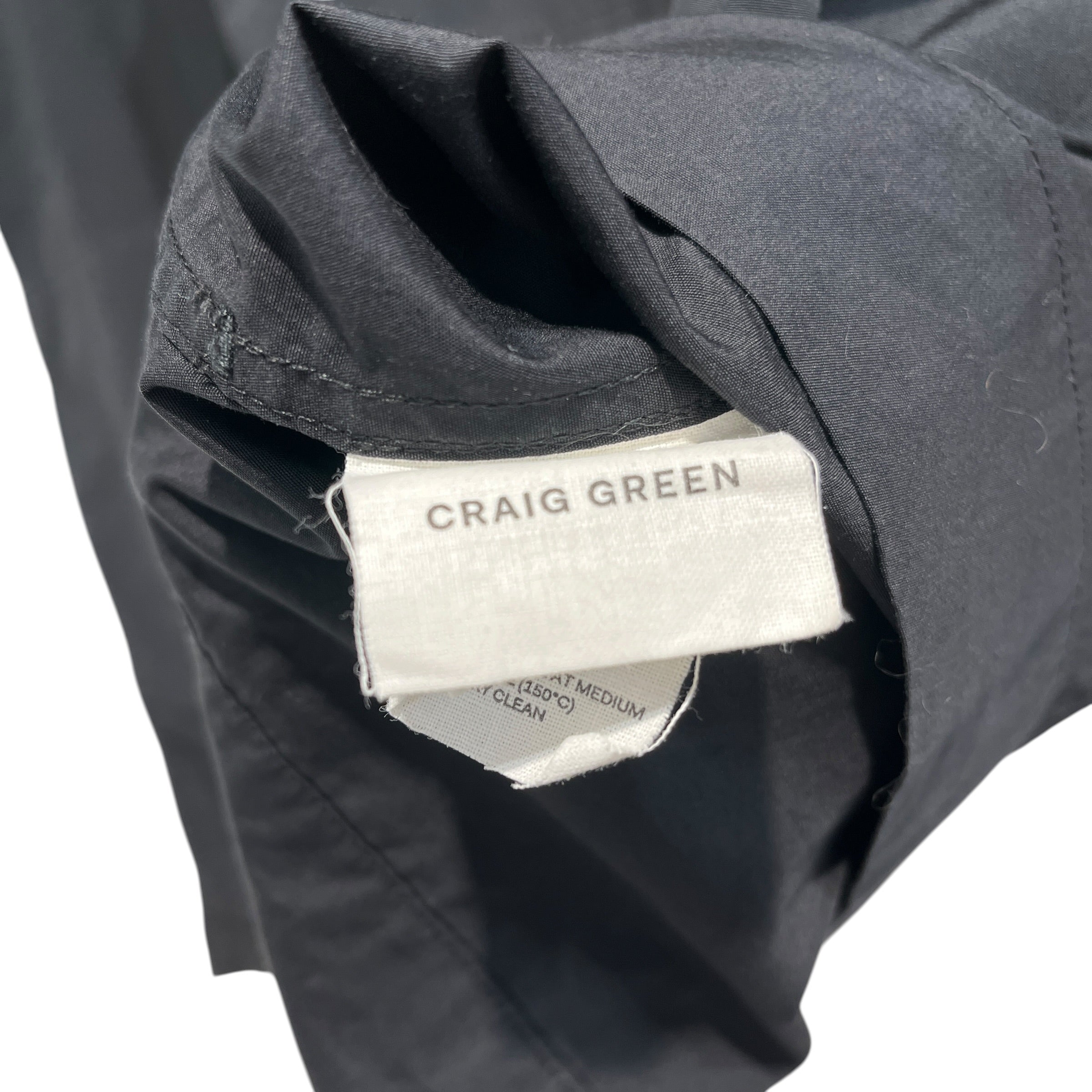 CRAIG GREEN/SS Shirt/L/Cotton/BLK/White Circle On Pocket view 4