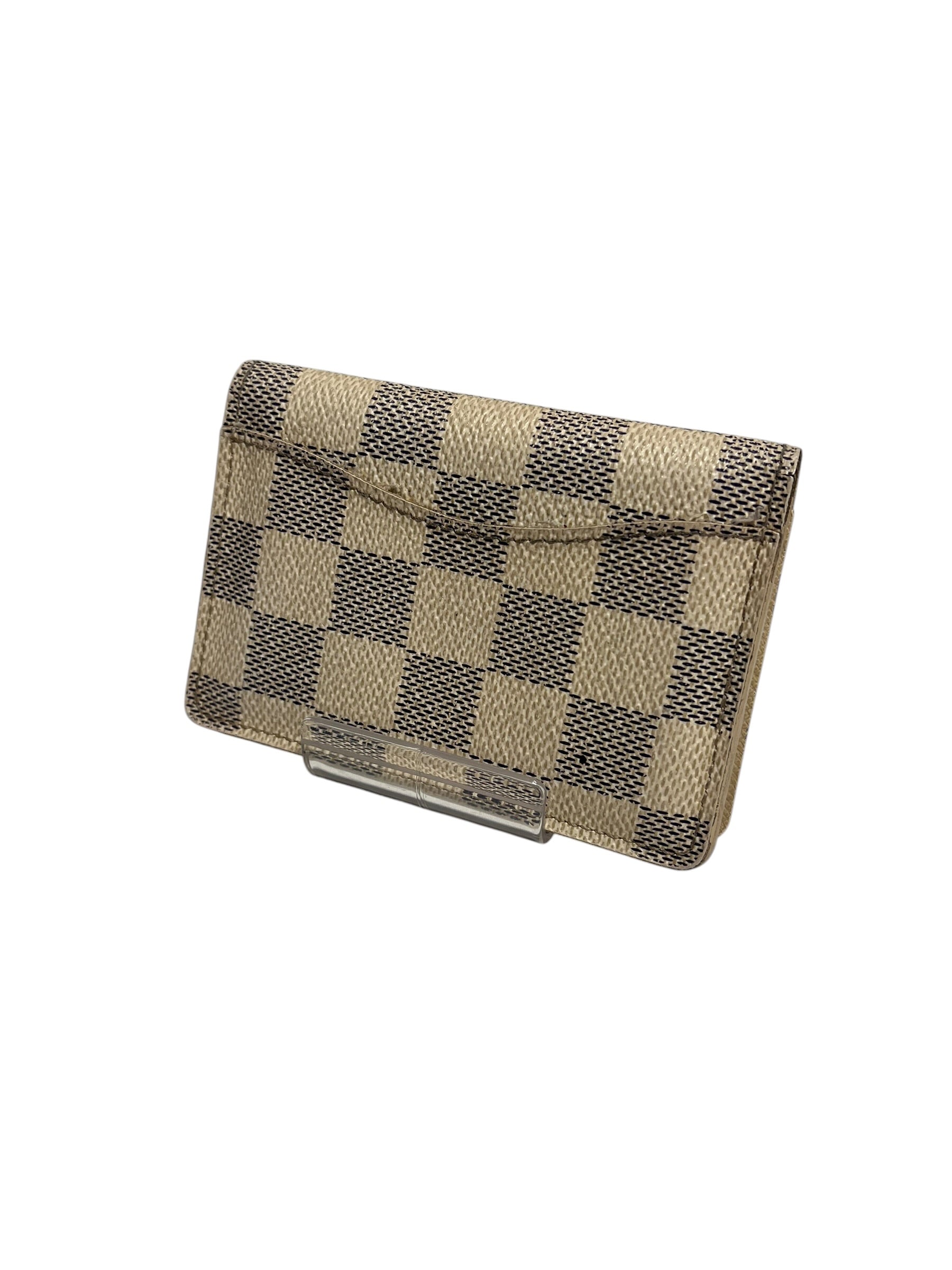 LOUIS VUITTON/Bifold Wallet/All Over Print/CRM/L's/blue checkered view 2