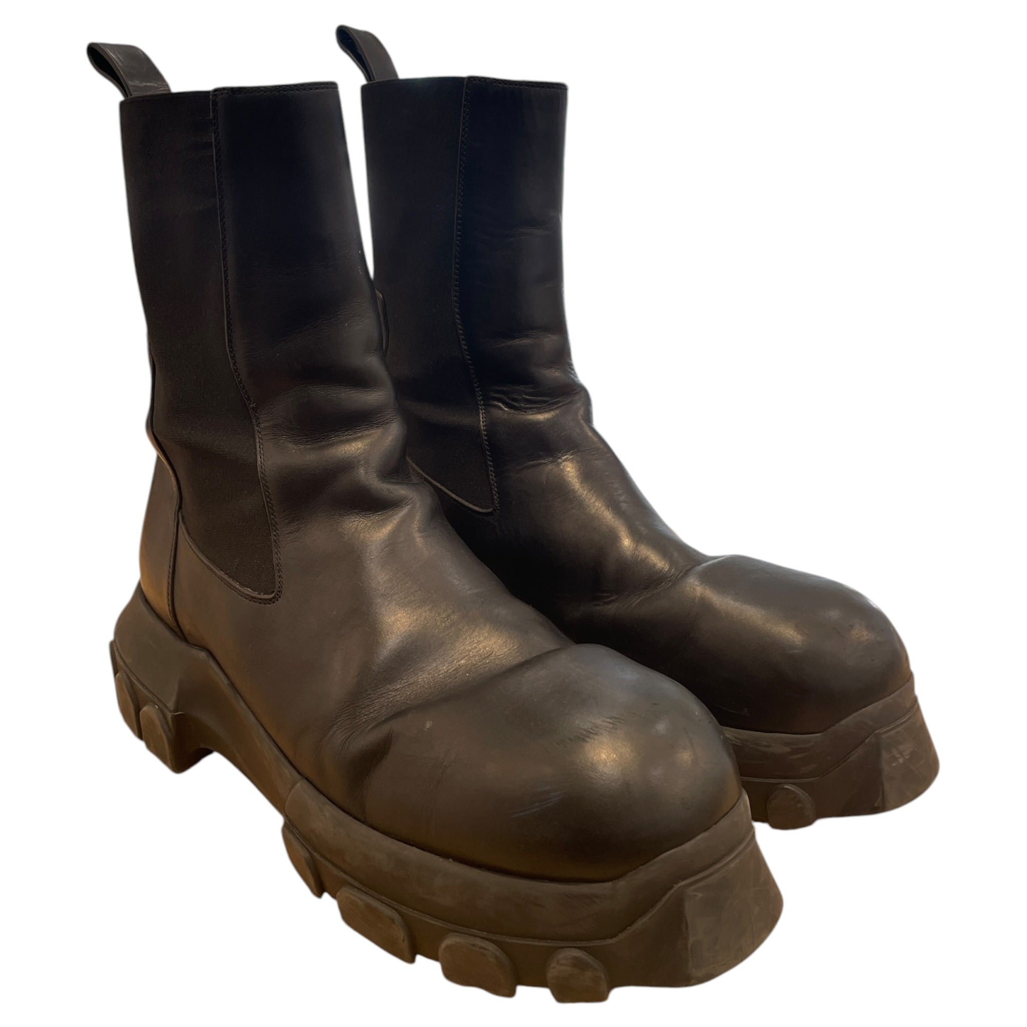 Rick Owens/Chelsea Boots/EU 46/Leather/BLK/BOZO BEATLE PLATFORM view 1