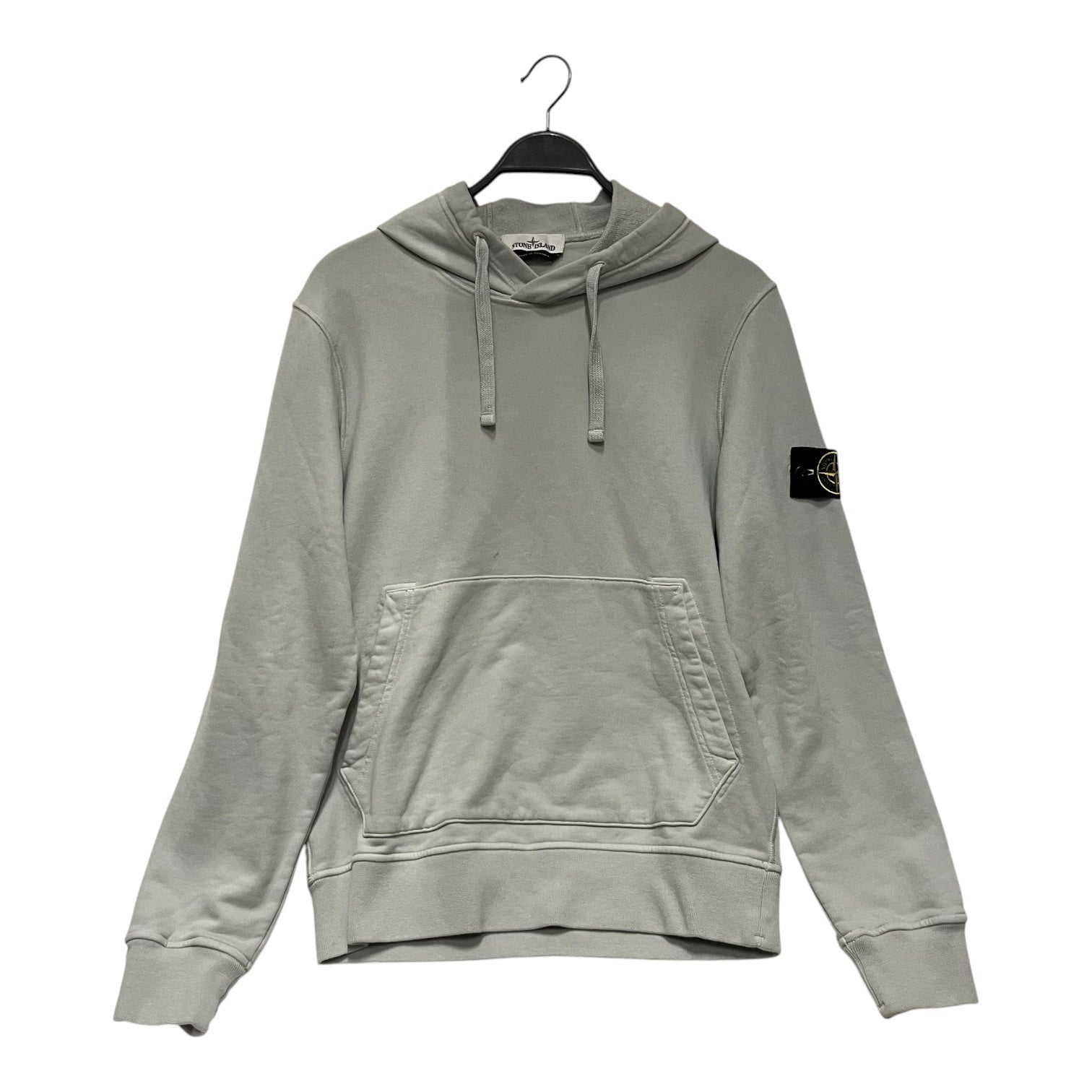 STONE ISLAND/Hoodie/M/Cotton/BLU/logo patch view 1