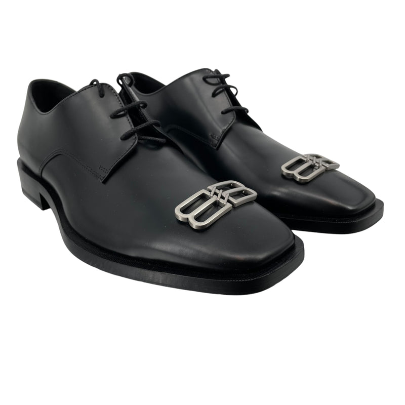 BALENCIAGA/Shoes/US 7/Leather/BLK/BB BADGE