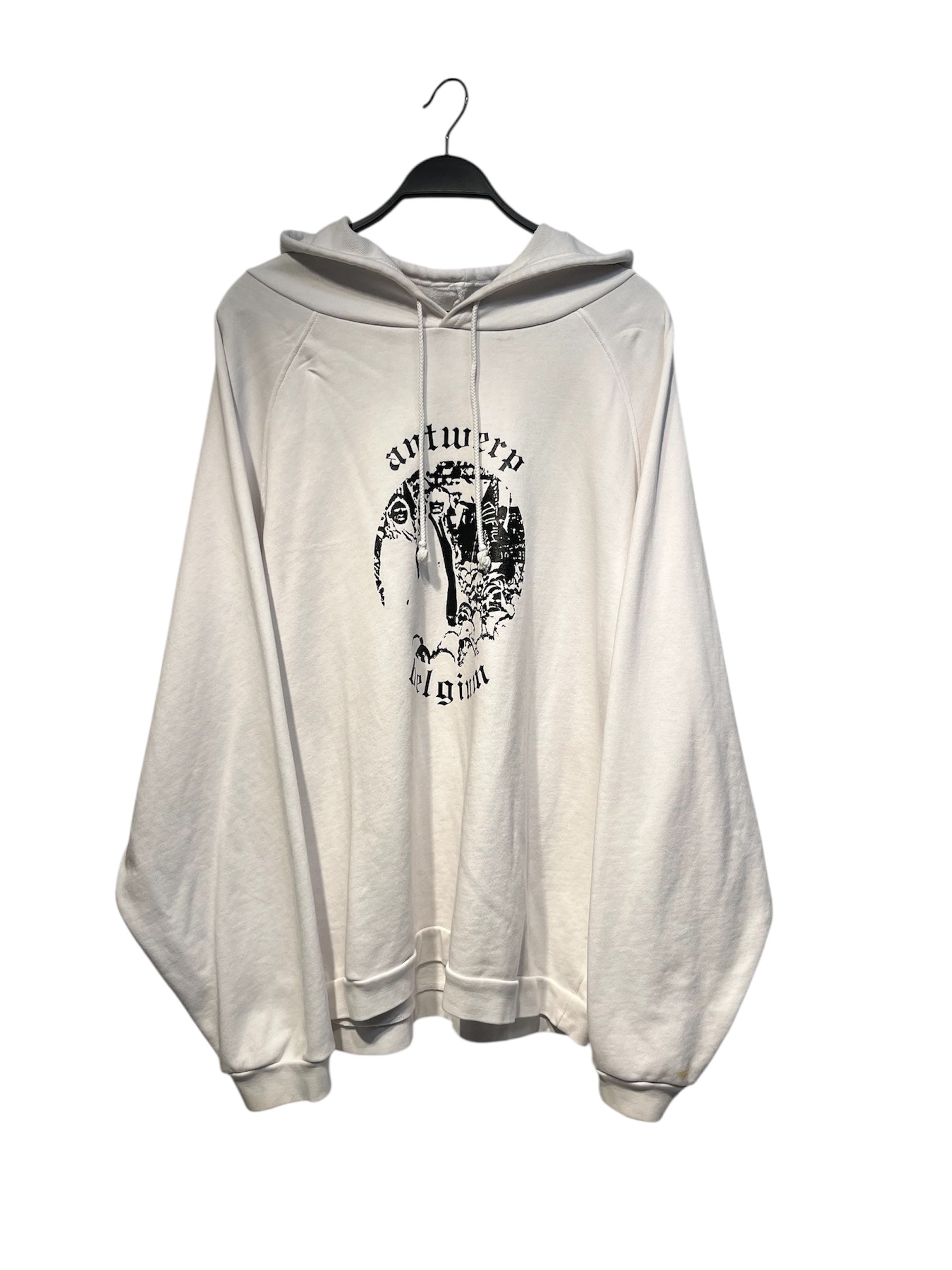 RAF SIMONS/Hoodie/0/Graphic/Cotton/WHT/antwerp belgium view 1