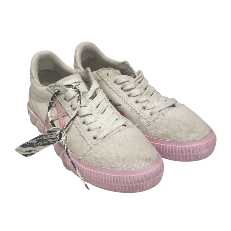OFF-WHITE/Low-Sneakers/US 5.5/Cotton/WHT/