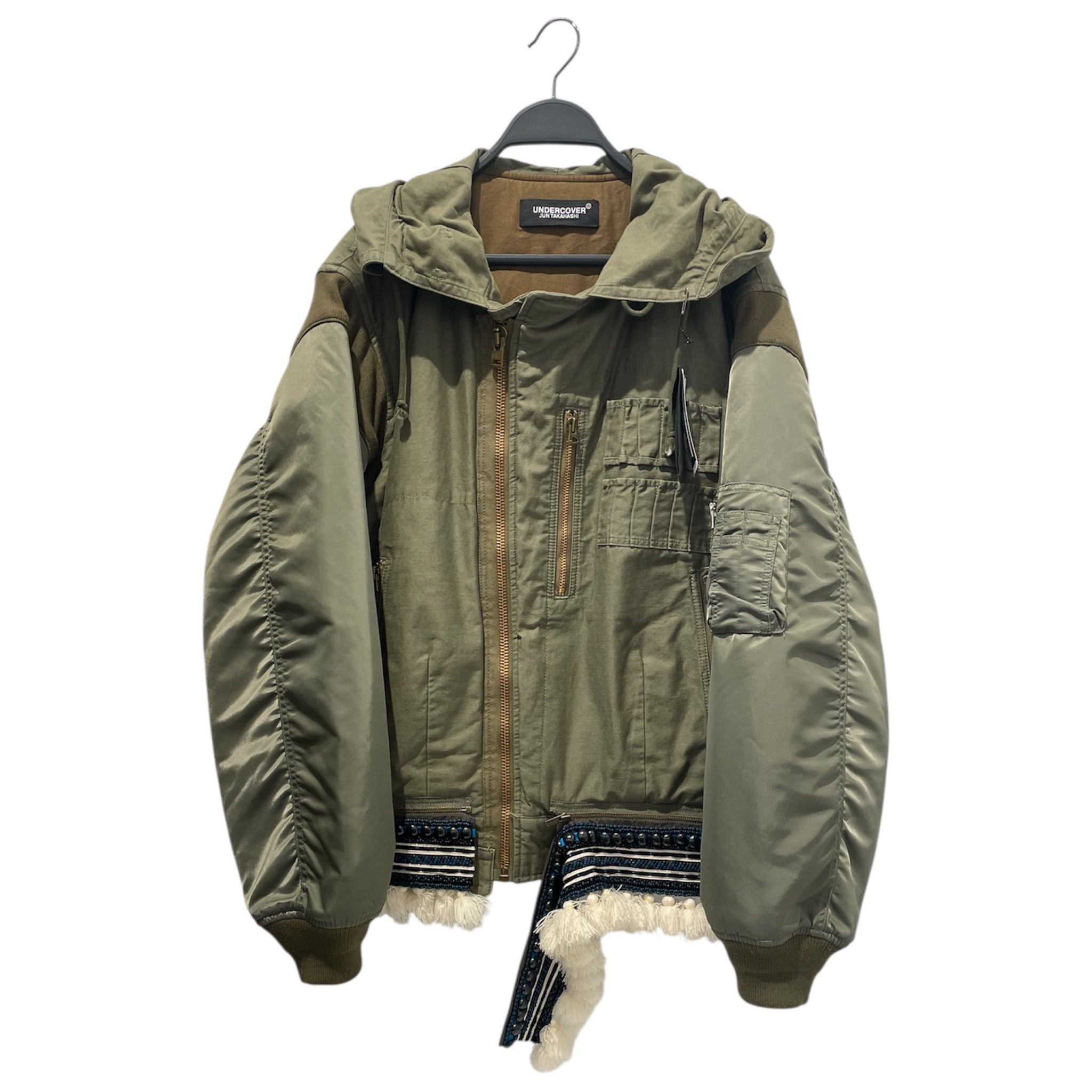 UNDERCOVER/Coat/3/GRN/bead embellishment jacket view 1