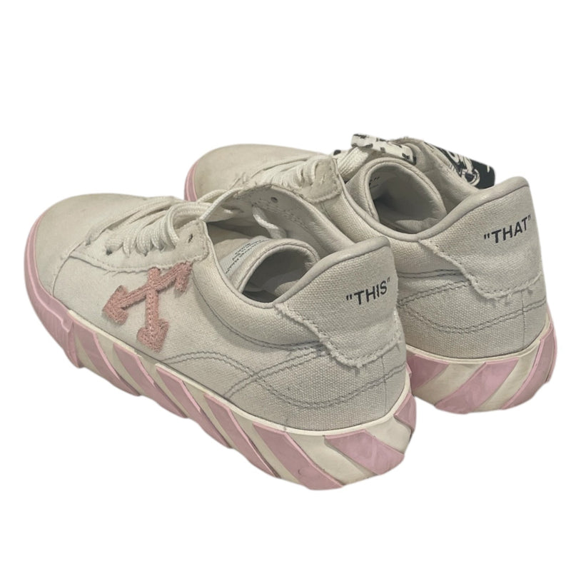 OFF-WHITE/Low-Sneakers/US 5.5/Cotton/WHT/