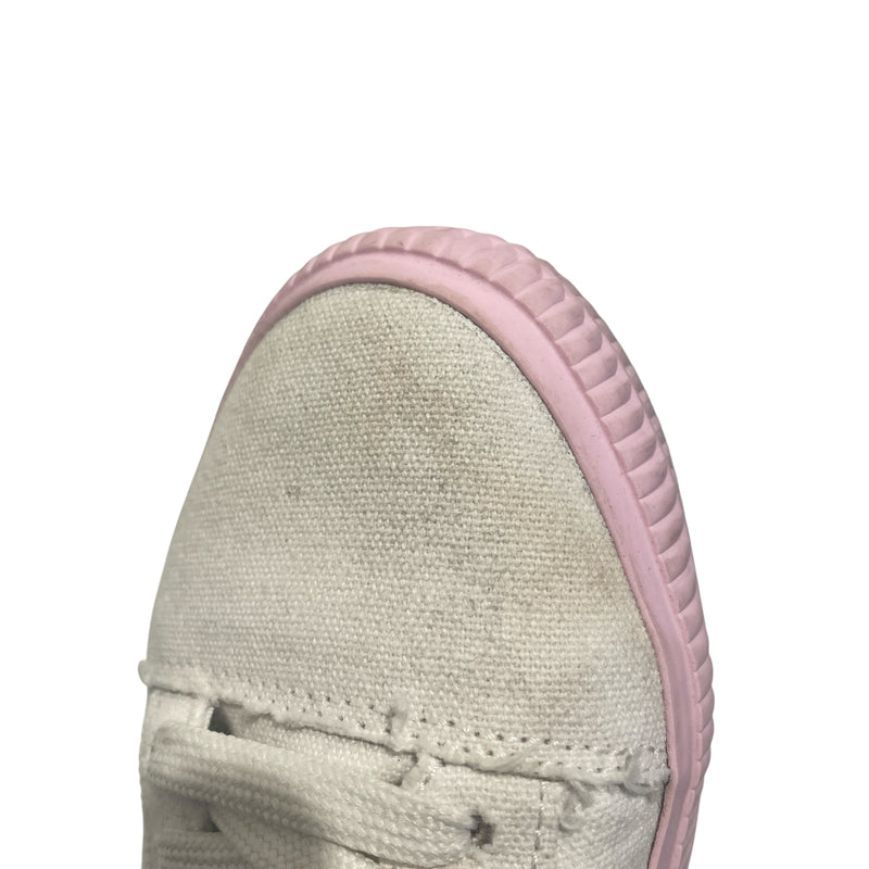 OFF-WHITE/Low-Sneakers/US 5.5/Cotton/WHT/