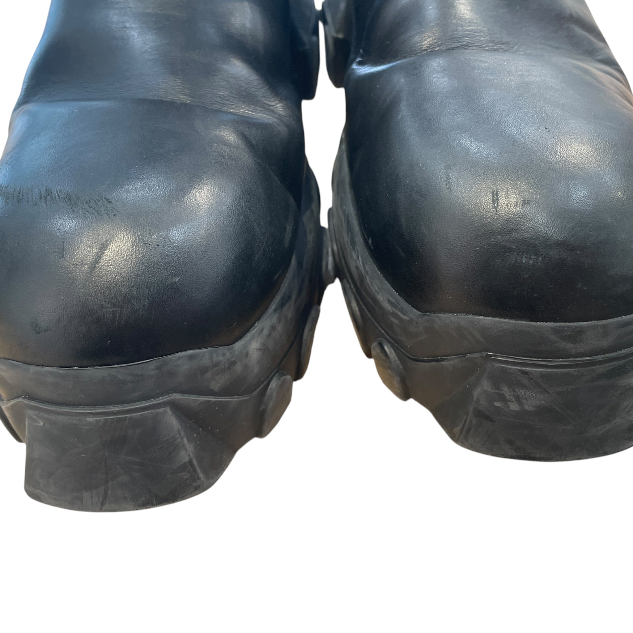 Rick Owens/Chelsea Boots/EU 46/Leather/BLK/BOZO BEATLE PLATFORM view 9