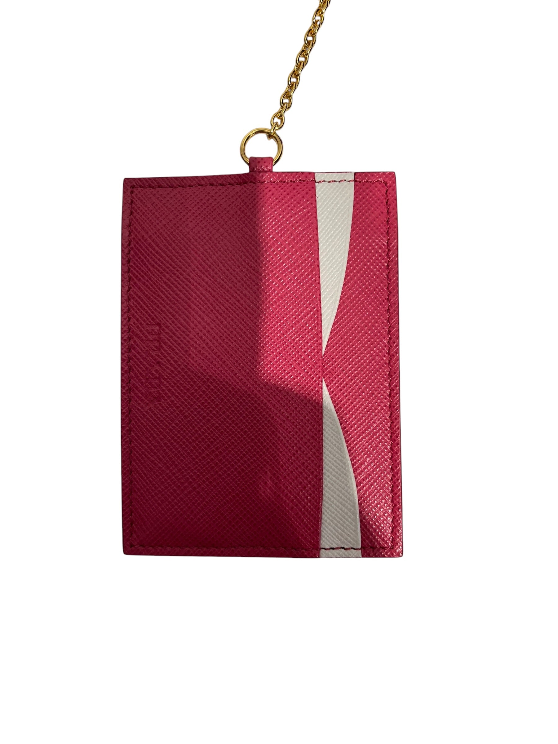 PRADA/Bifold Wallet/BLK/L's/Pink interior view 7