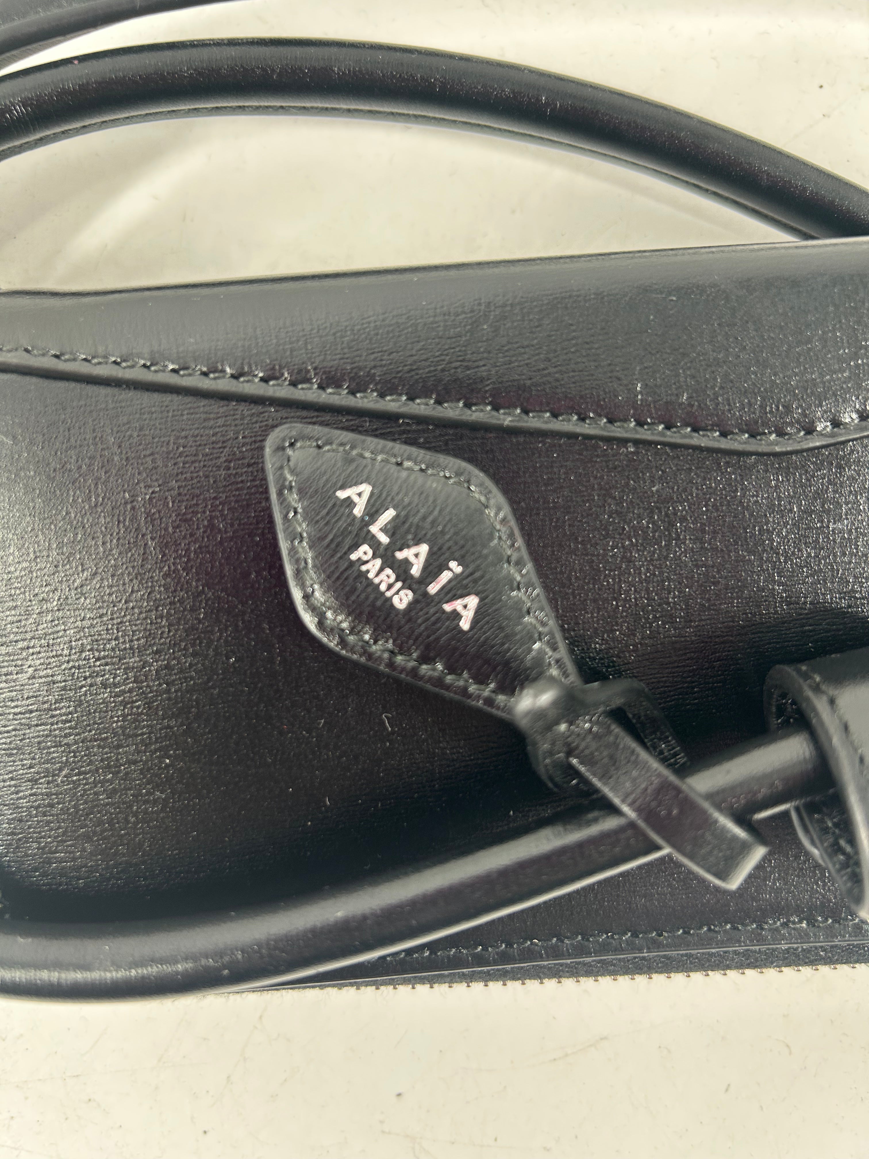 ALAIA/Hand Bag/Leather/BLK/SMALL RECTANGLE LONG STRAP view 5