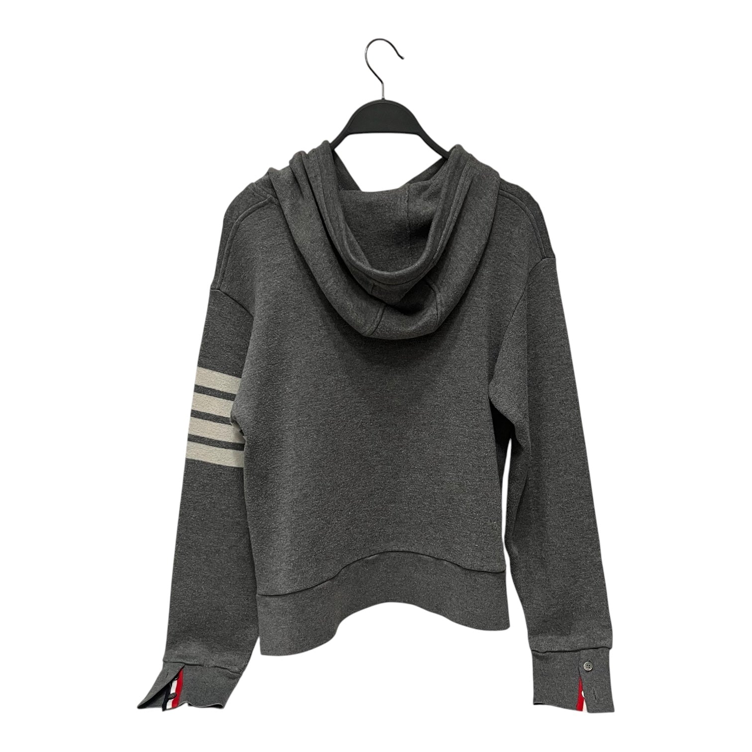 THOM BROWNE. NEW YORK/Hoodie/S/Stripe/Wool/GRY/ view 2