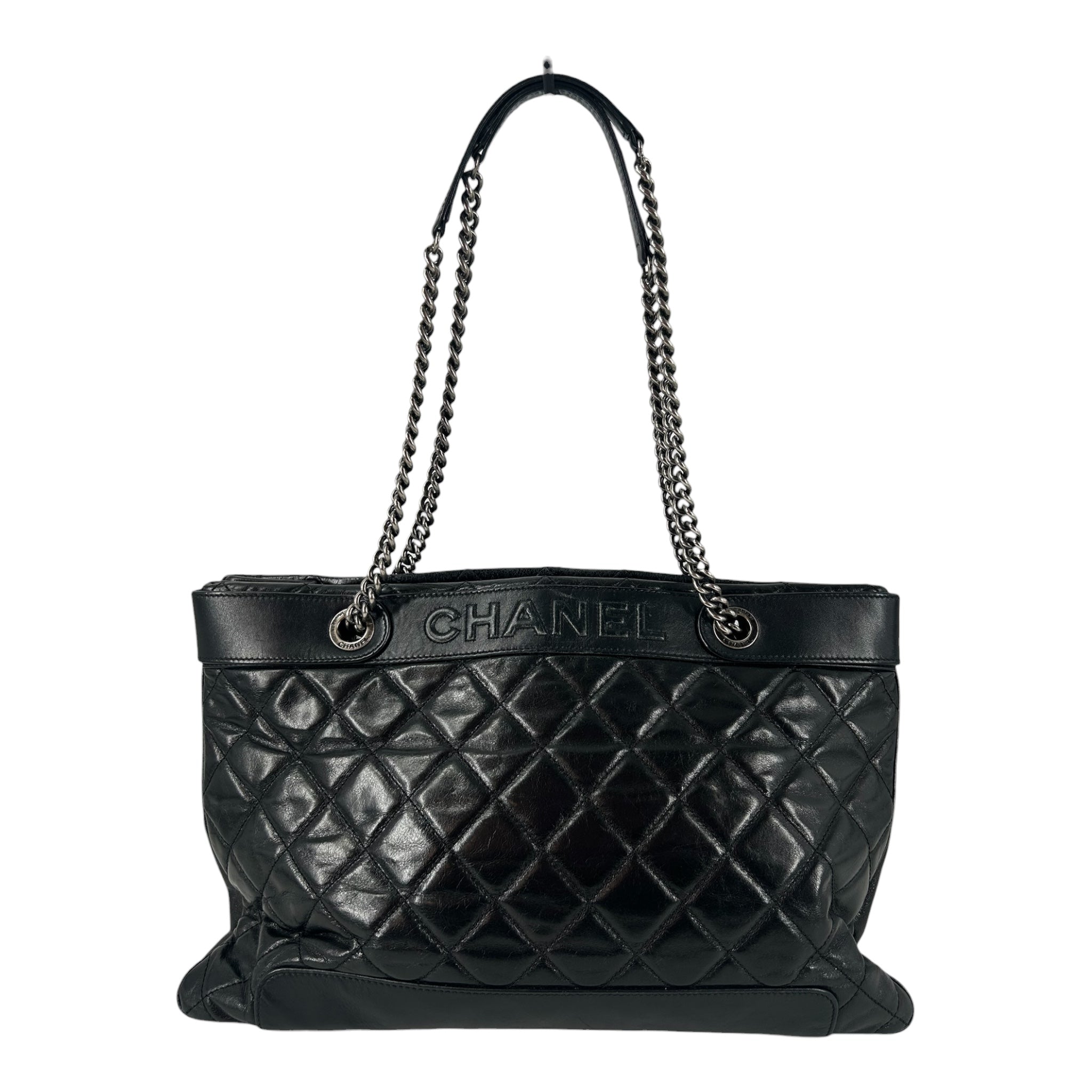 CHANEL/Hand Bag/Leather/BLK/17019521 view 1