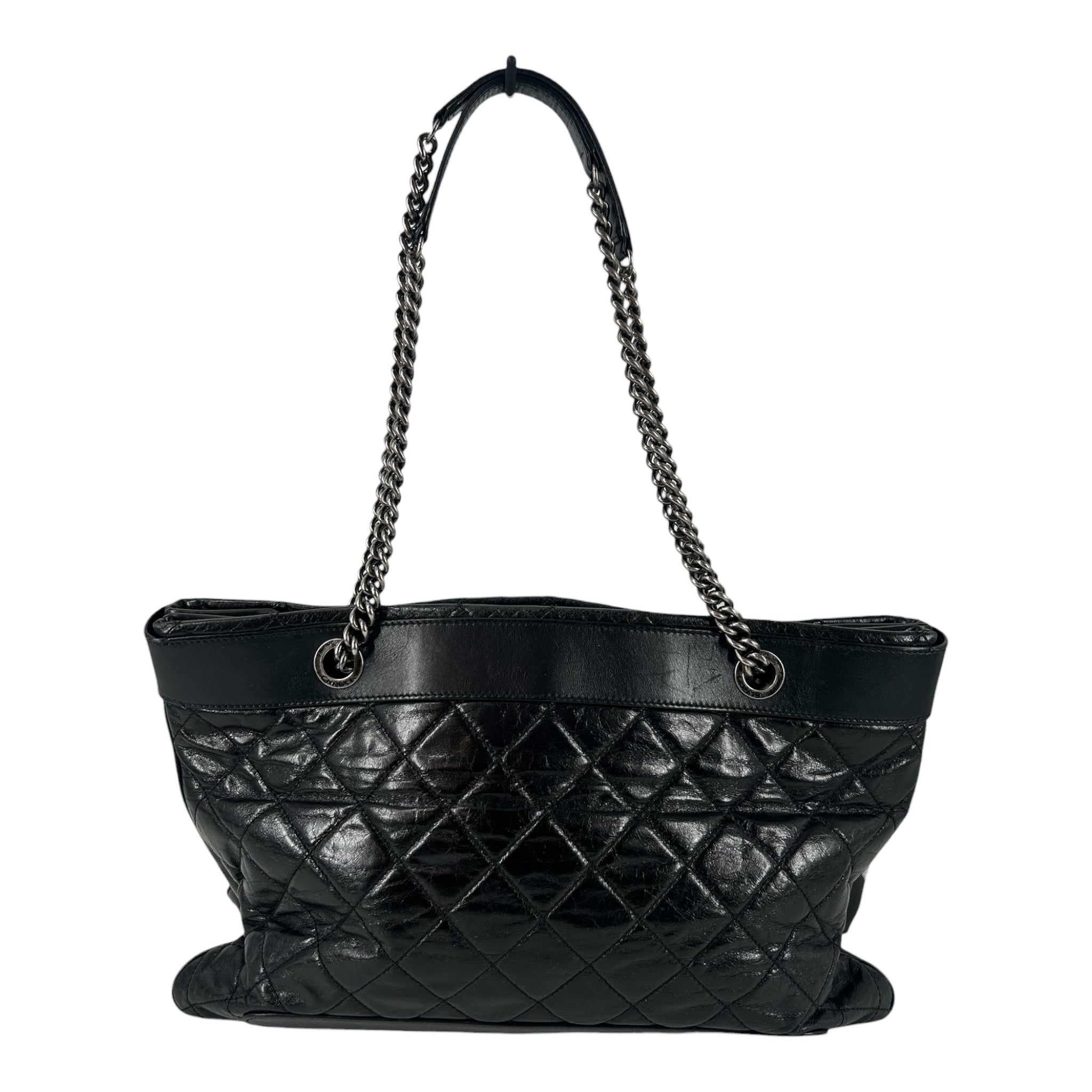 CHANEL/Hand Bag/Leather/BLK/17019521 view 2