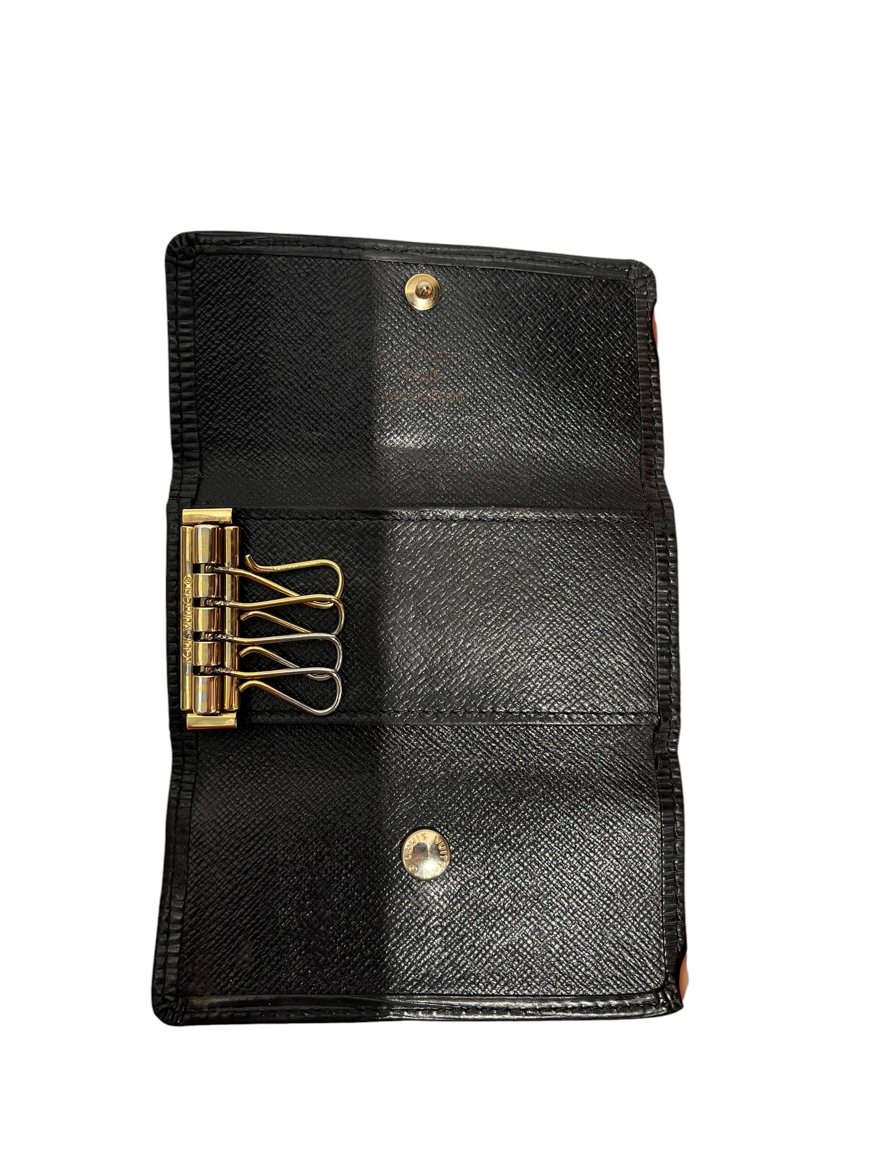 LOUIS VUITTON/Key Case/Leather/BLK/EPI LEATHER KEY CASE CA1012 view 3