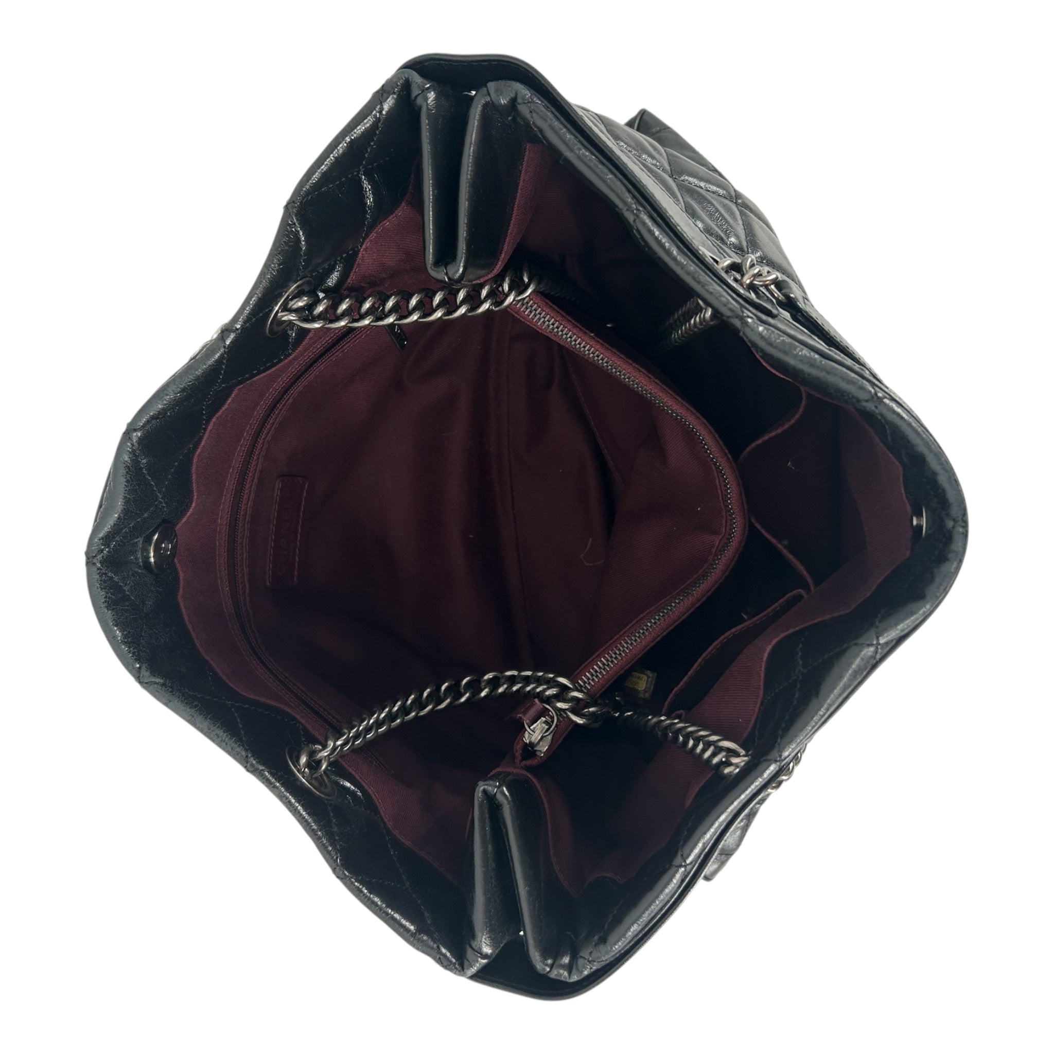CHANEL/Hand Bag/Leather/BLK/17019521 view 4