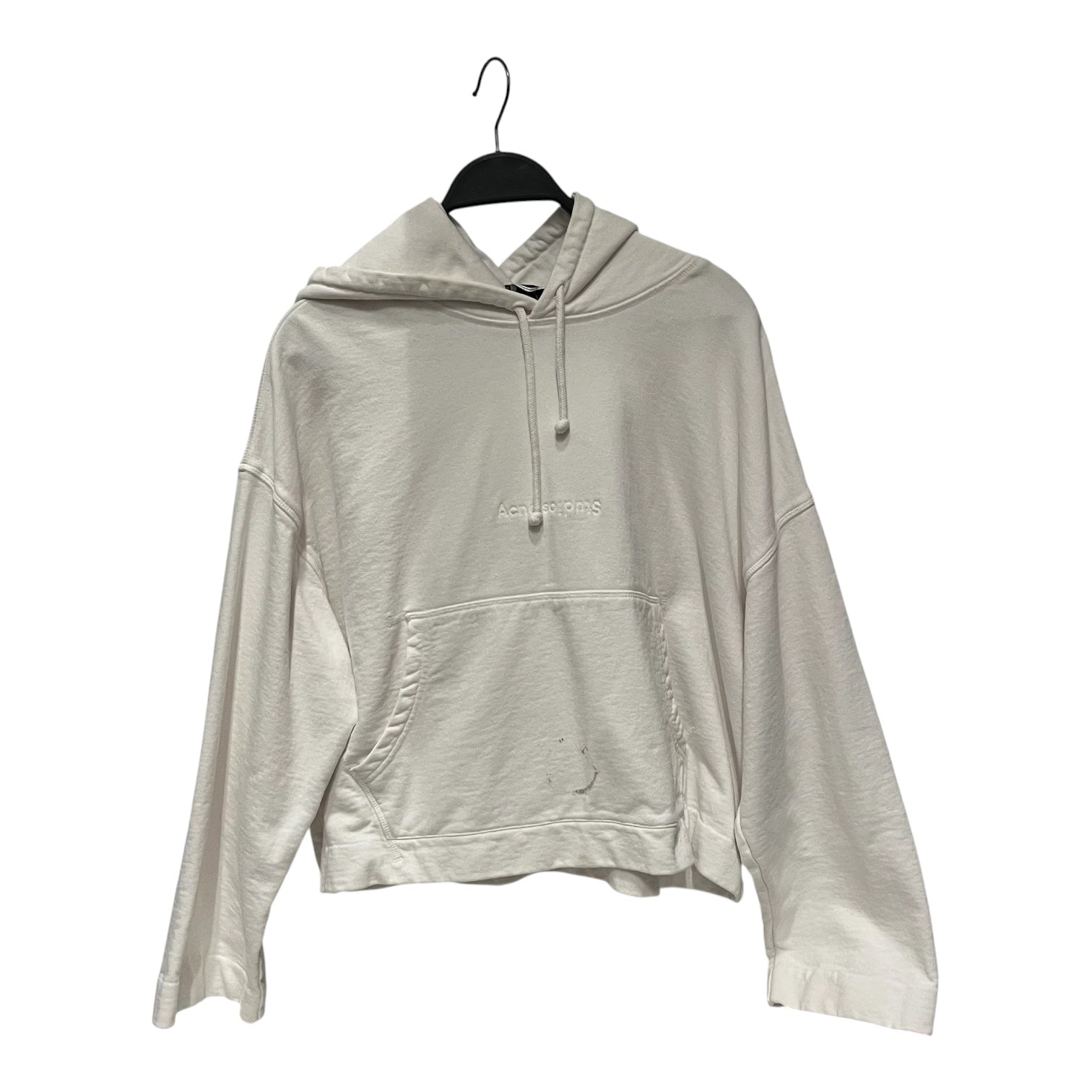Acne Studios/Hoodie/XS/Cotton/WHT/joghy emboss view 1