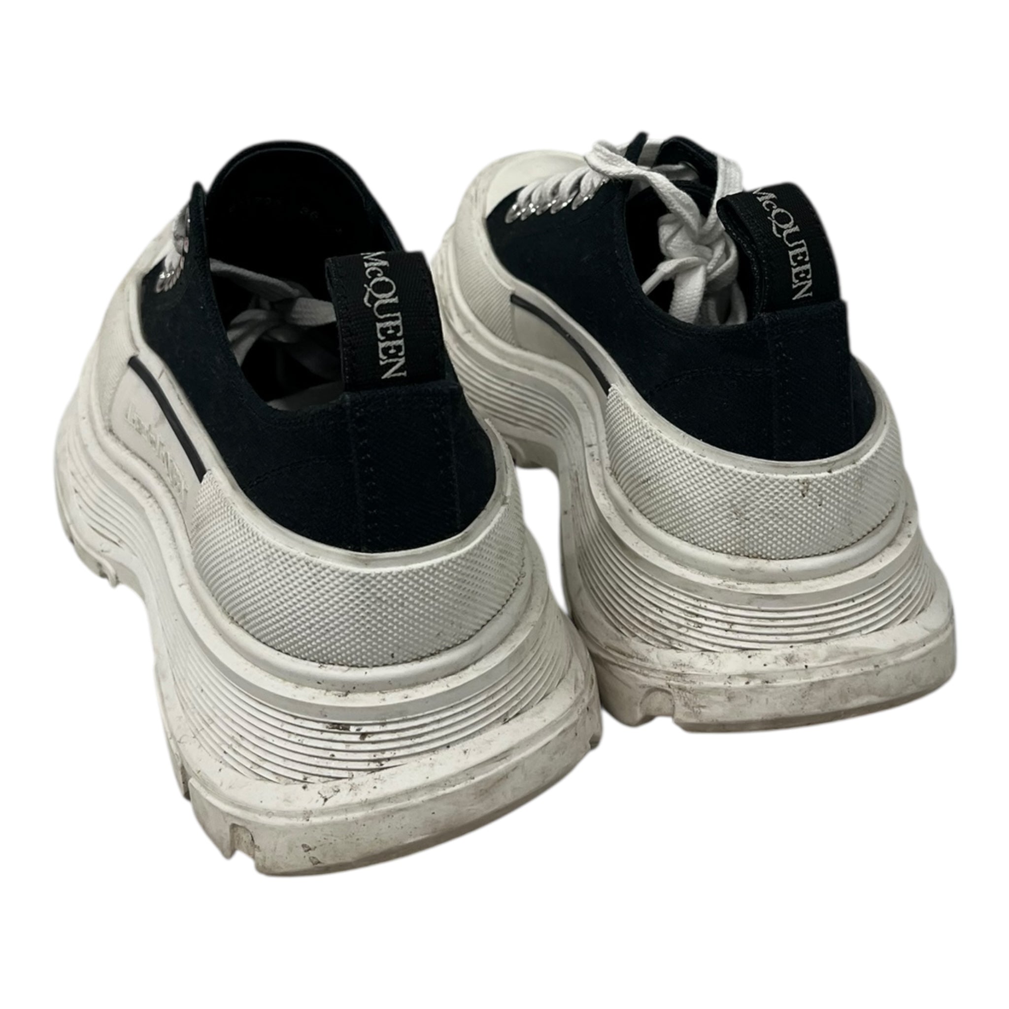 Alexander McQueen/Low-Sneakers/EU 36/Cotton/BLK/TREAD SLICK  611705 view 2