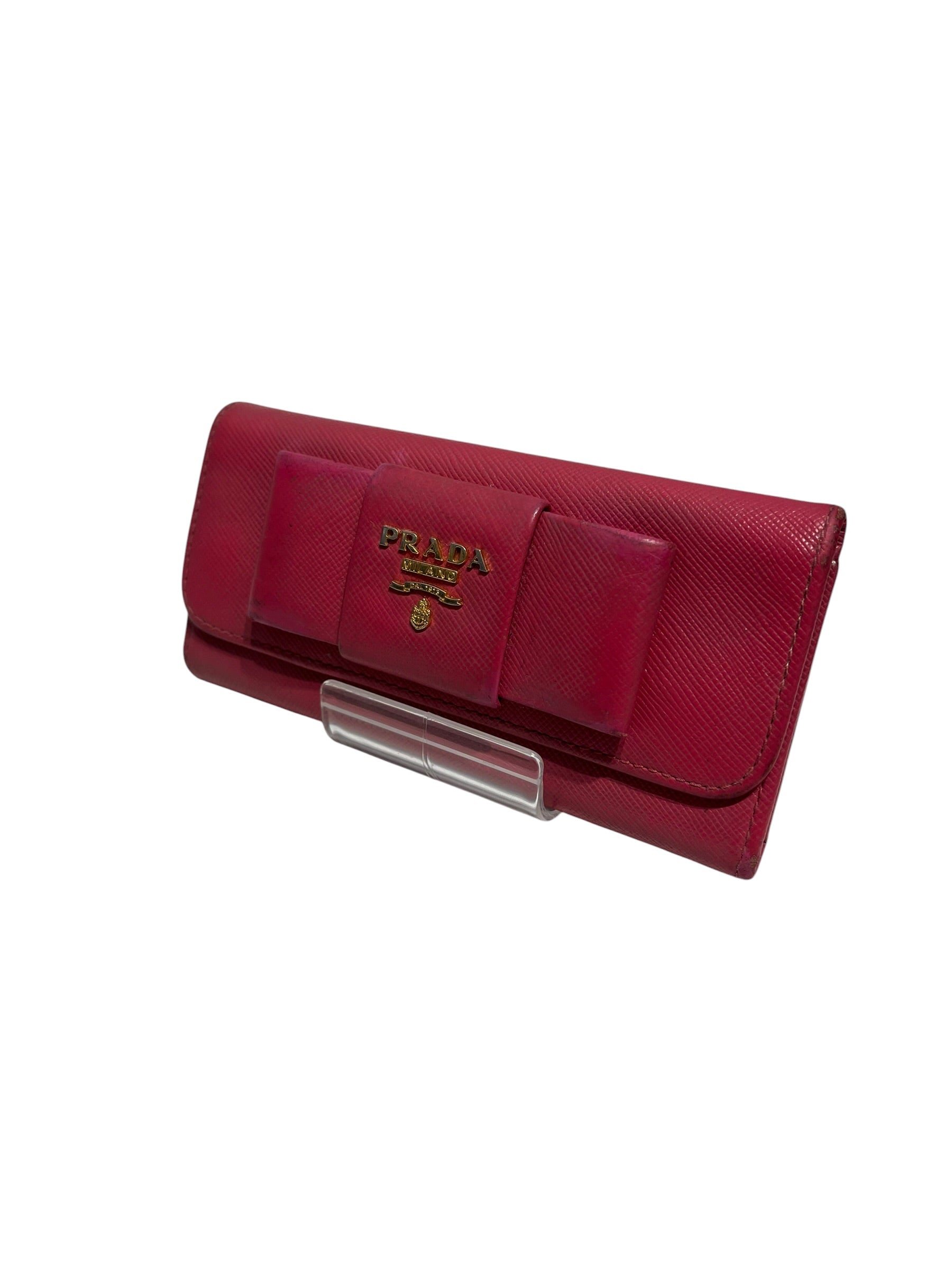 PRADA/Key Case/Leather/PNK/SAFFIANO BOW KEY - BCY8KWT view 1