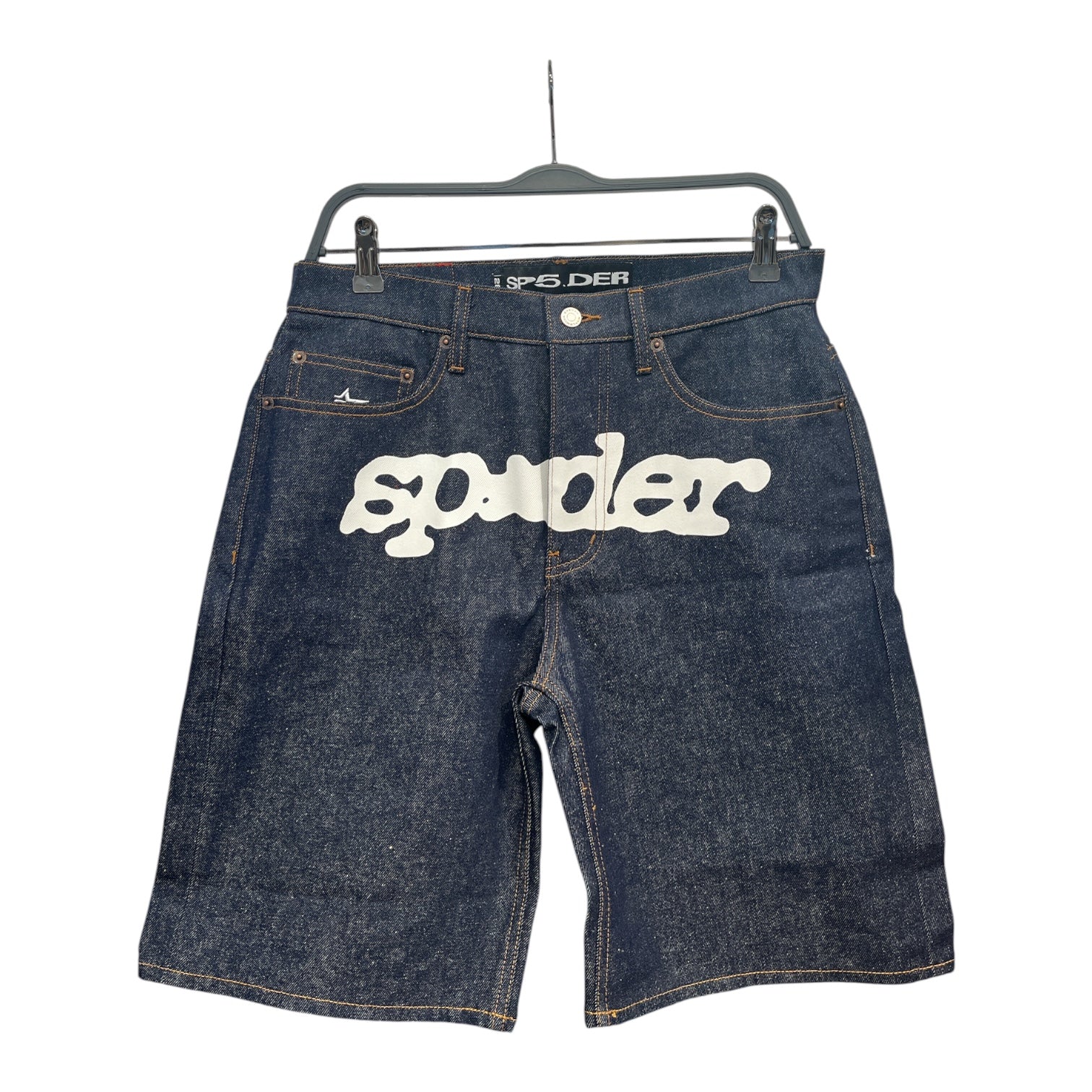 Sp5der/Shorts/28/Denim/IDG/INDIGO LOGO V3