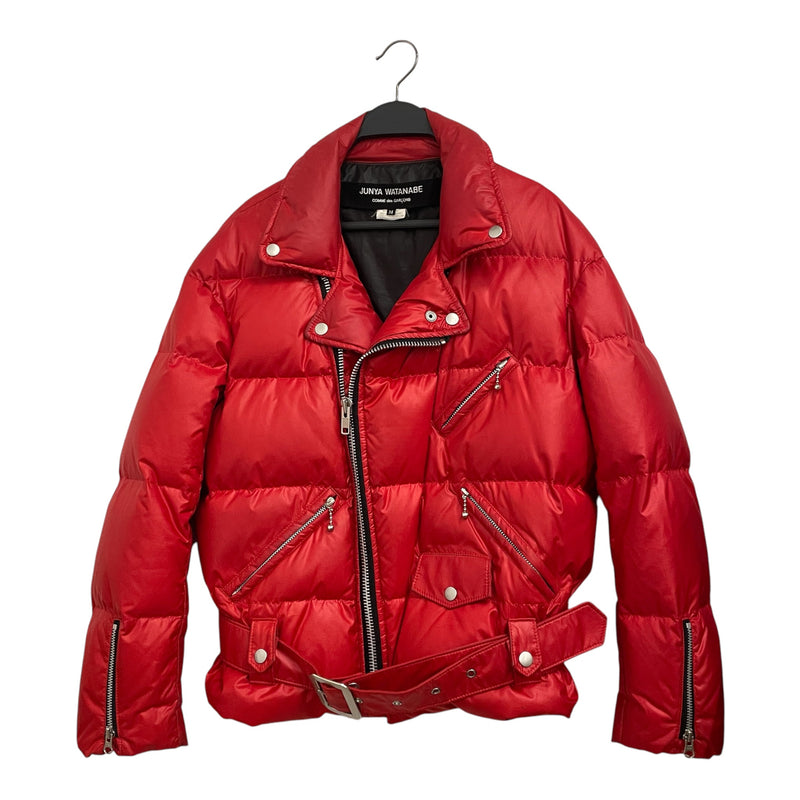 JUNYA WATANABE COMME des GARCONS/Puffer Jkt/M/Nylon/RED/2011 FIRETRUCK RED BIKER JKT