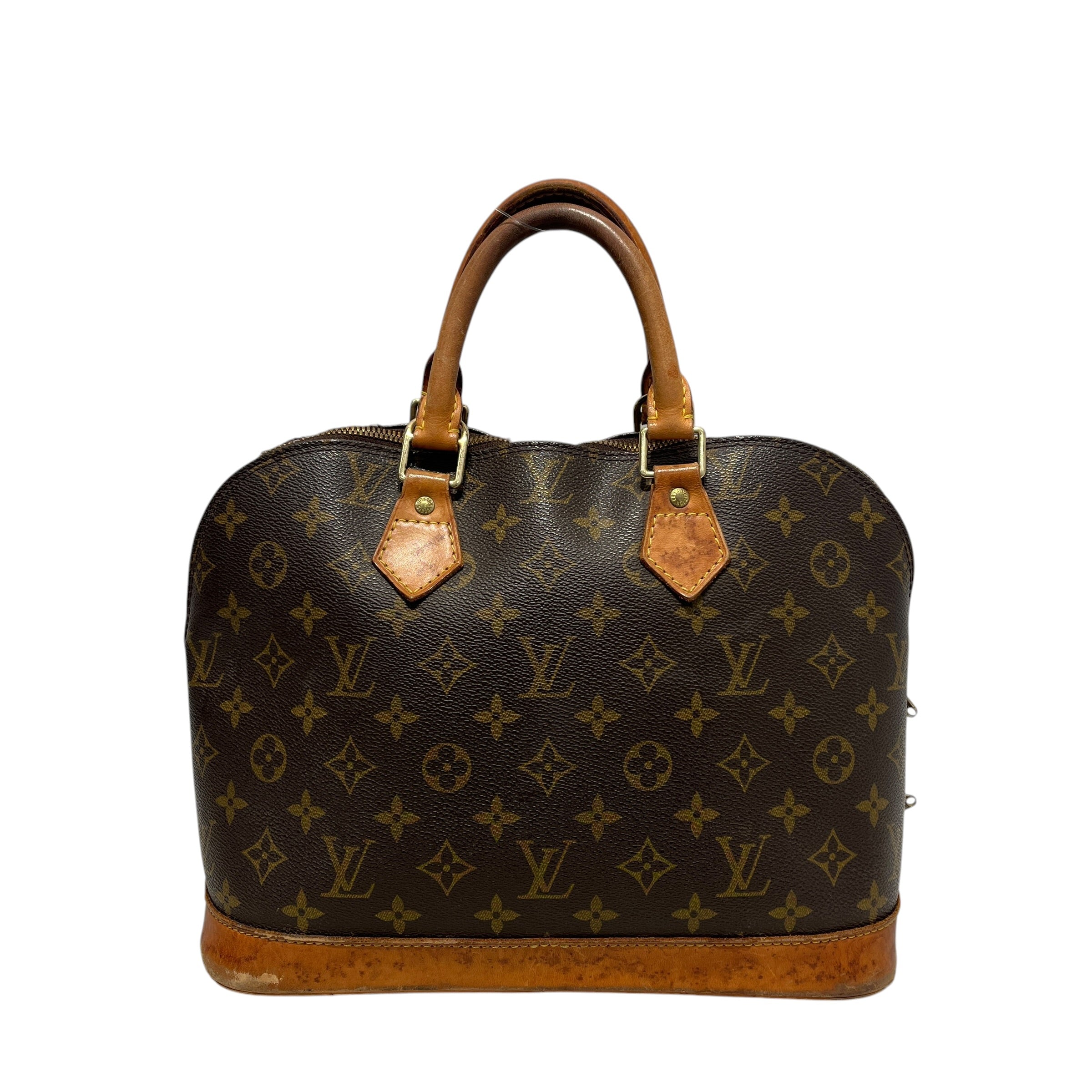 LOUIS VUITTON/Hand Bag/Monogram/Leather/BRW/Alma view 1