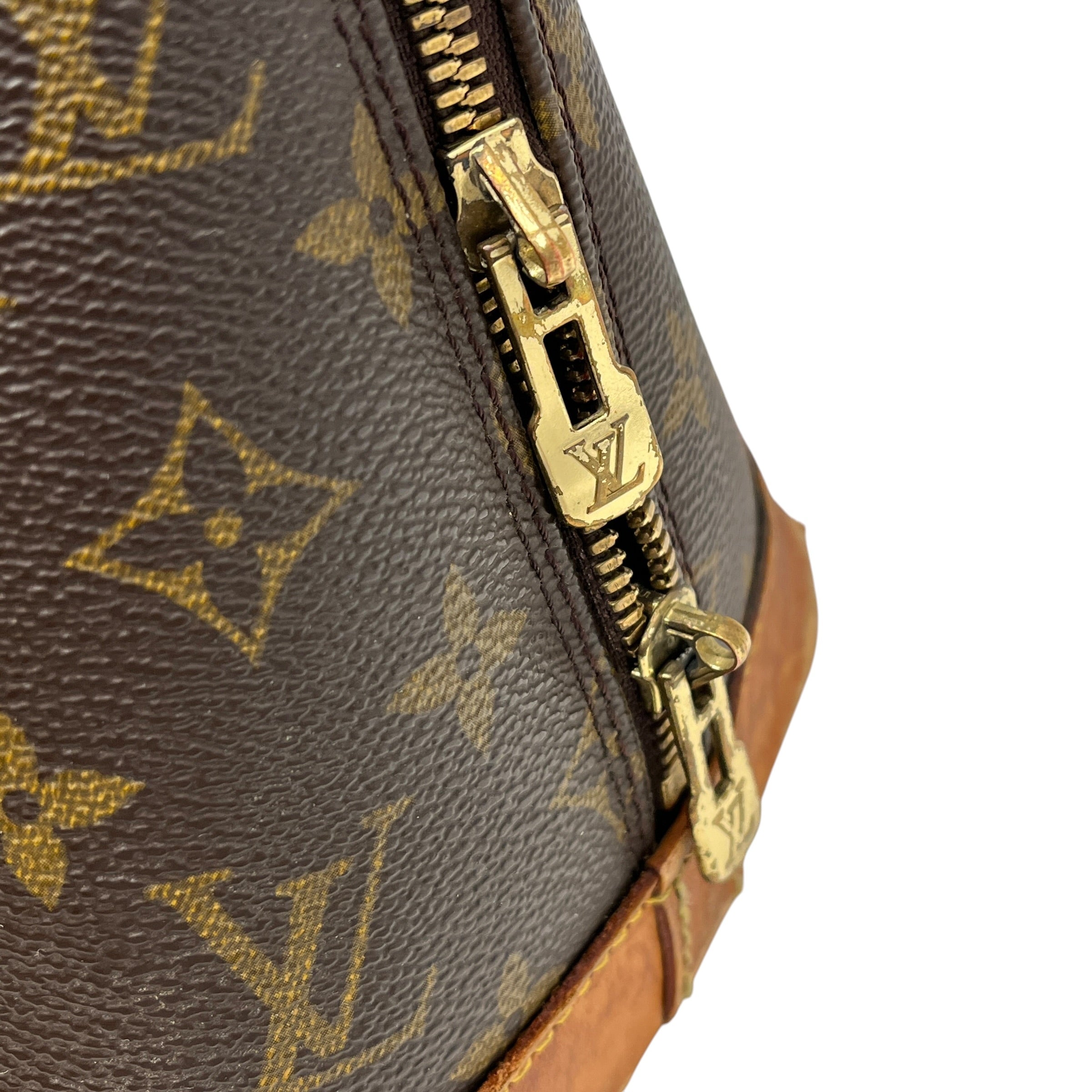 LOUIS VUITTON/Hand Bag/Monogram/Leather/BRW/Alma view 8