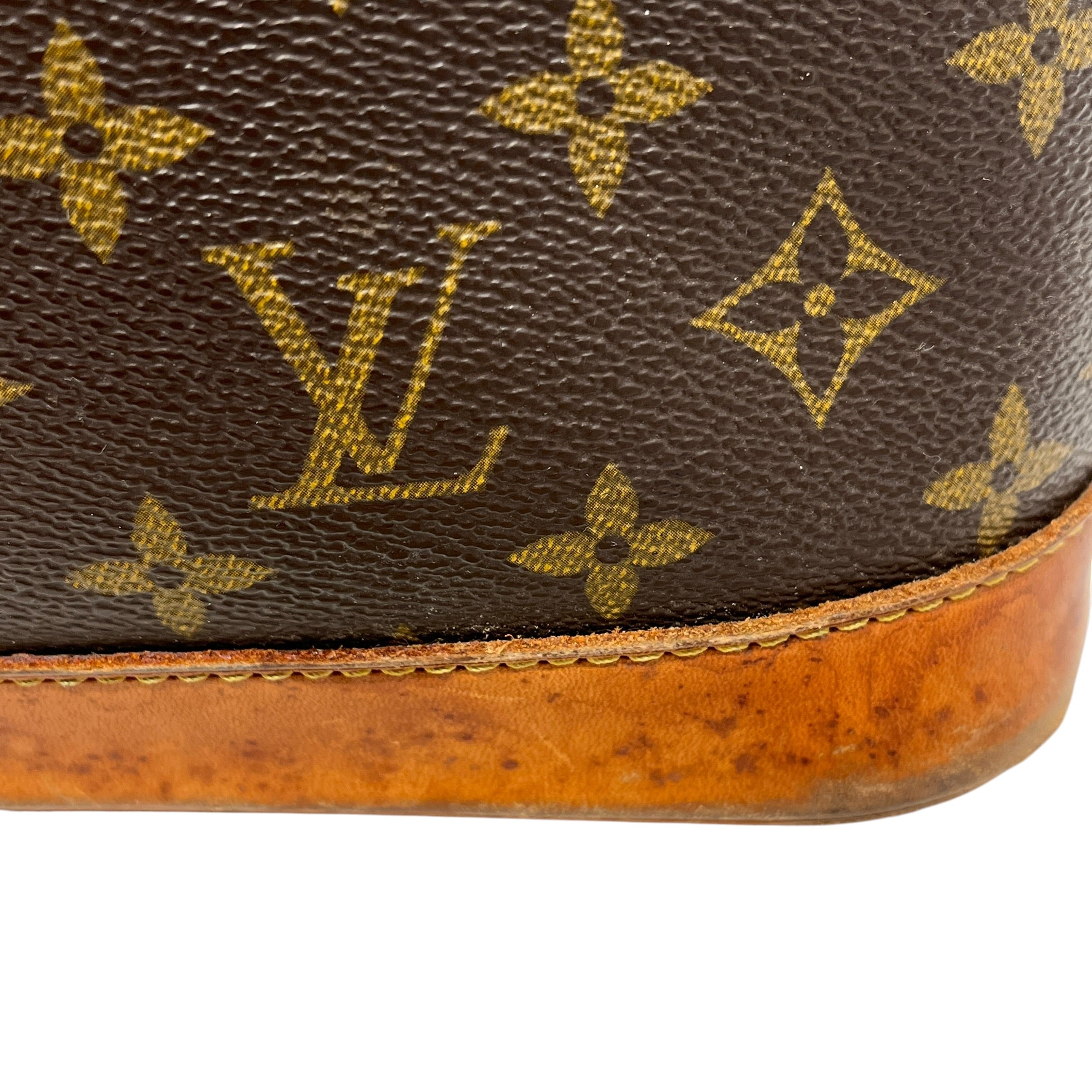 LOUIS VUITTON/Hand Bag/Monogram/Leather/BRW/Alma view 7