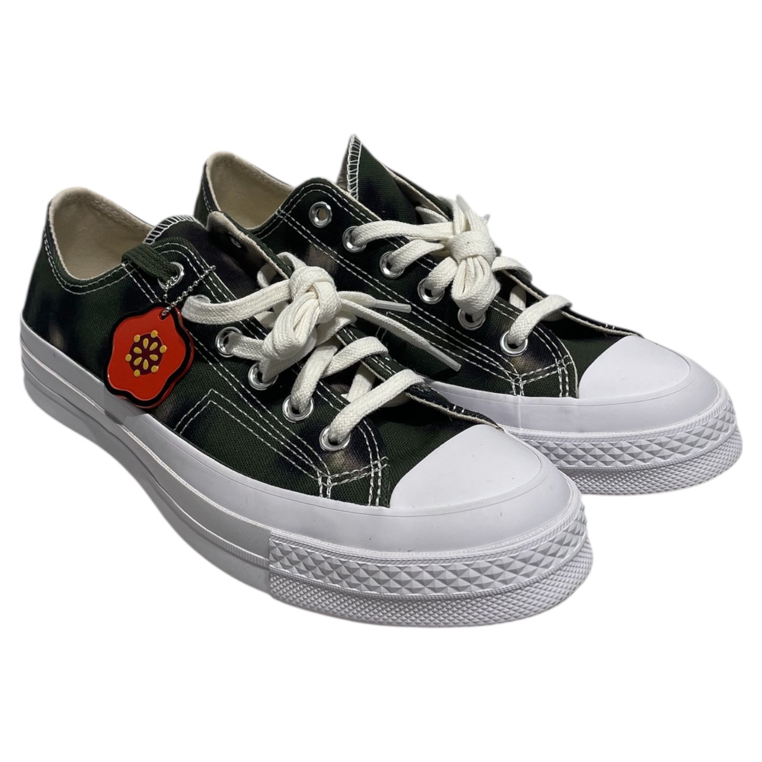 KENZO/CONVERSE/Low-Sneakers/US 6.5/Stripe/GRN/ view 1