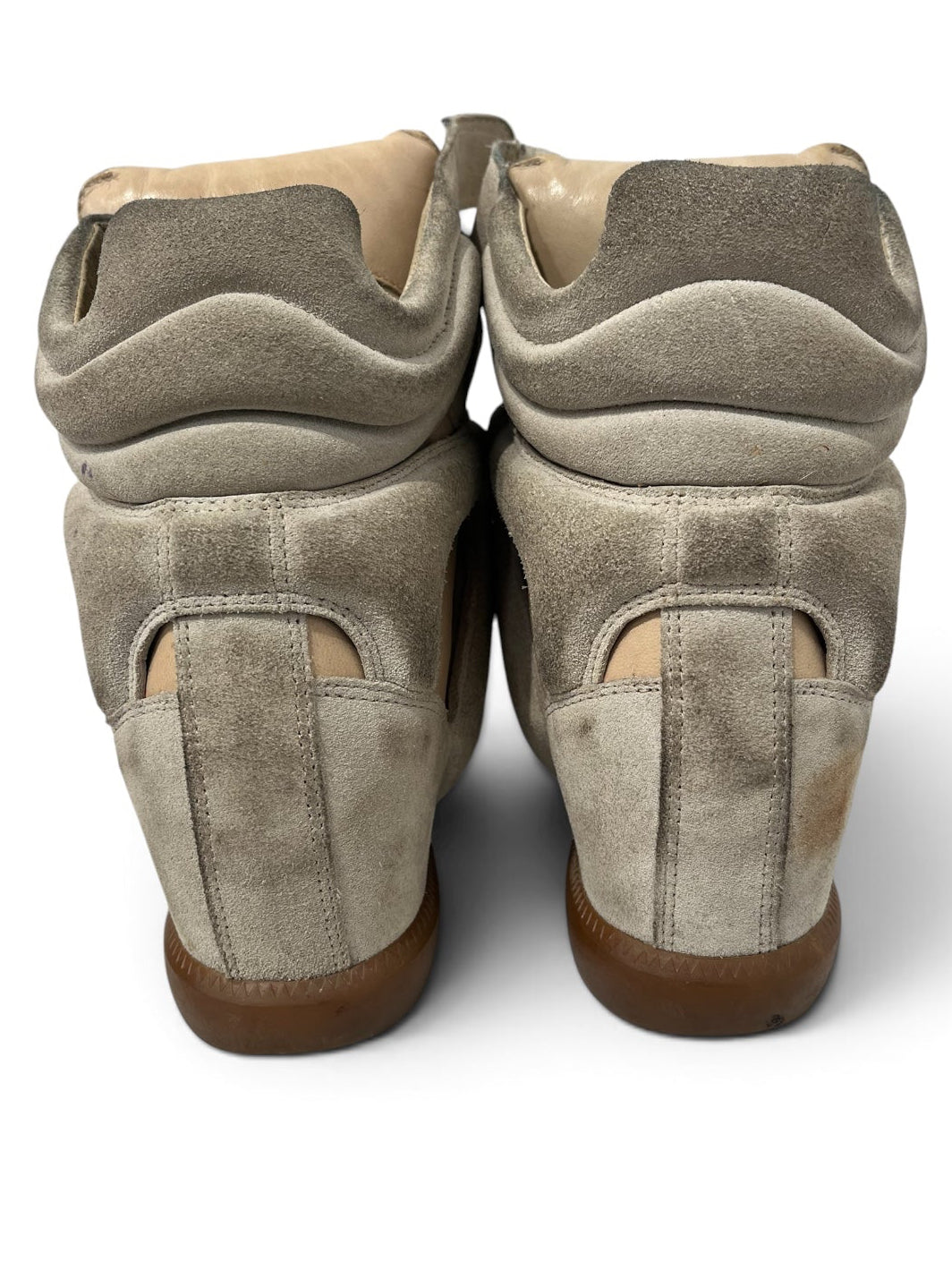 ISABEL MARANT/Hi-Sneakers/EU 41/Leather/BEG/WEDGE SNEAKERS 4 VELCRO STRAP view 6