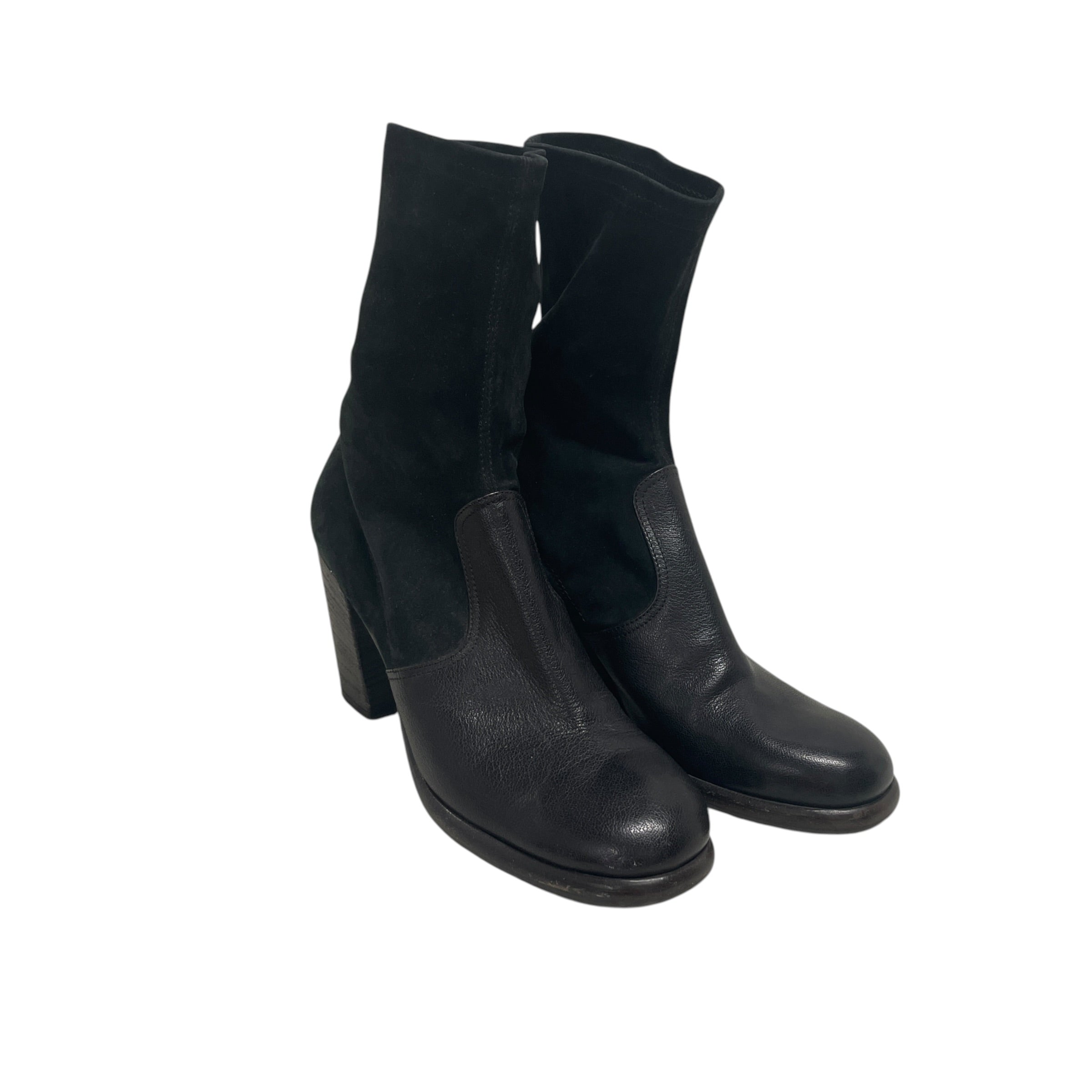 FIORENTINI+BAKER/Ankle Boots/EU 39/Suede/BLK/TIGHT ANKLE, LEATHER TOE view 1