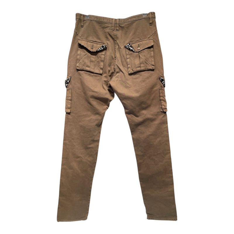 PPFM/Cargo Pants/Cotton/KHK/cheetah waist band cargo