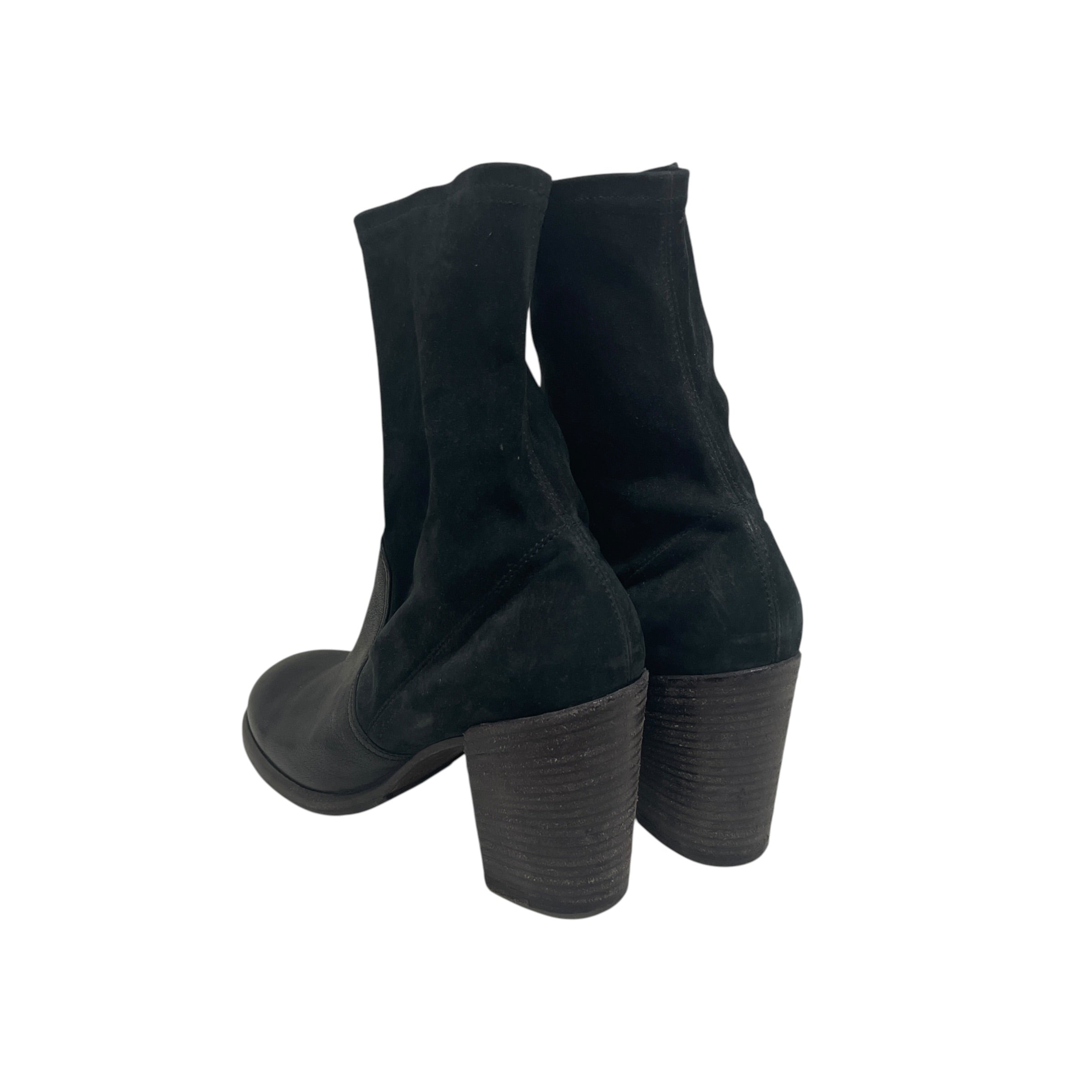 FIORENTINI+BAKER/Ankle Boots/EU 39/Suede/BLK/TIGHT ANKLE, LEATHER TOE view 2