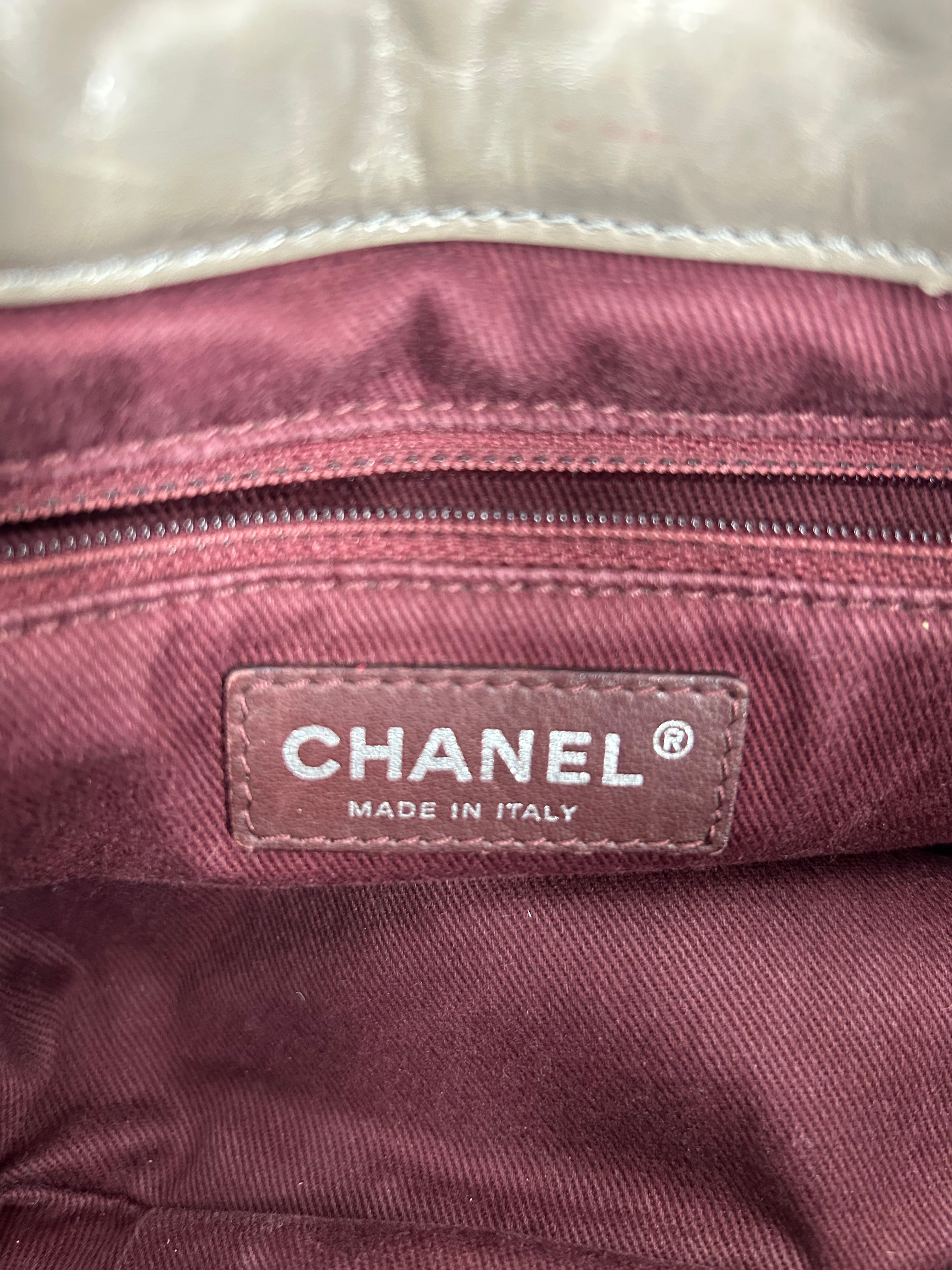 CHANEL/Cross Body Bag/Leather/GRY/14233638 BROWN HANDLE view 5