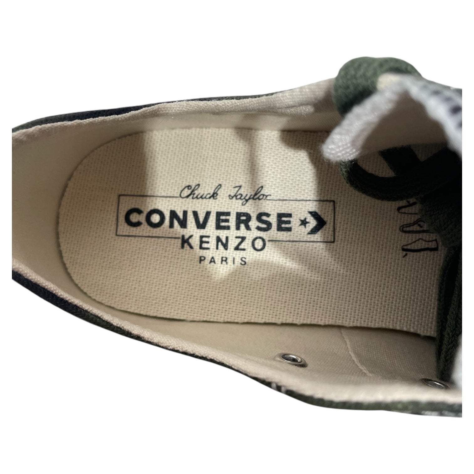 KENZO/CONVERSE/Low-Sneakers/US 6.5/Stripe/GRN/ view 3