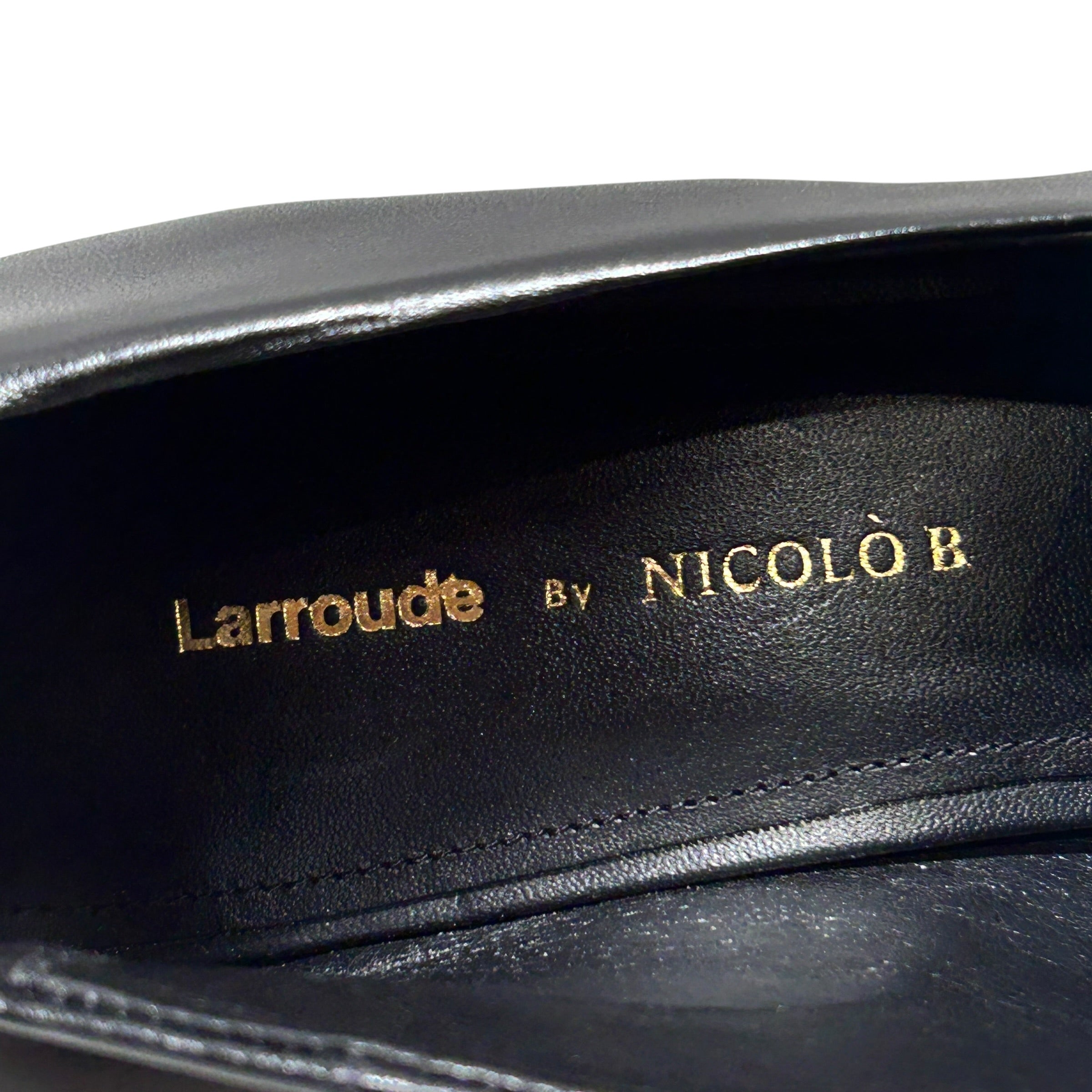 Larroude By Nicol R/Heels/US 9.5/Leather/BLK/ view 3