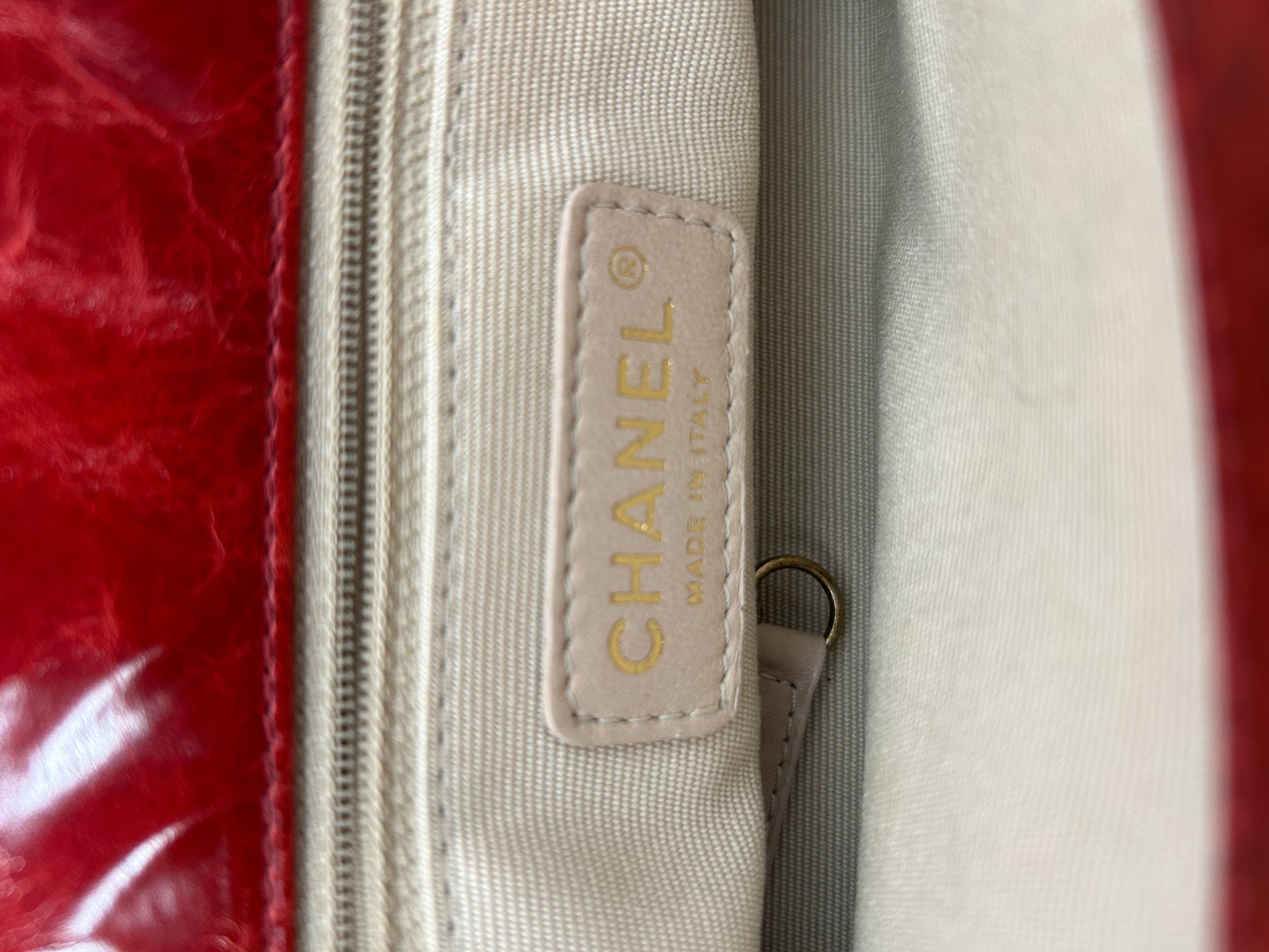 CHANEL/Cross Body Bag/Leather/RED/15751656 view 5