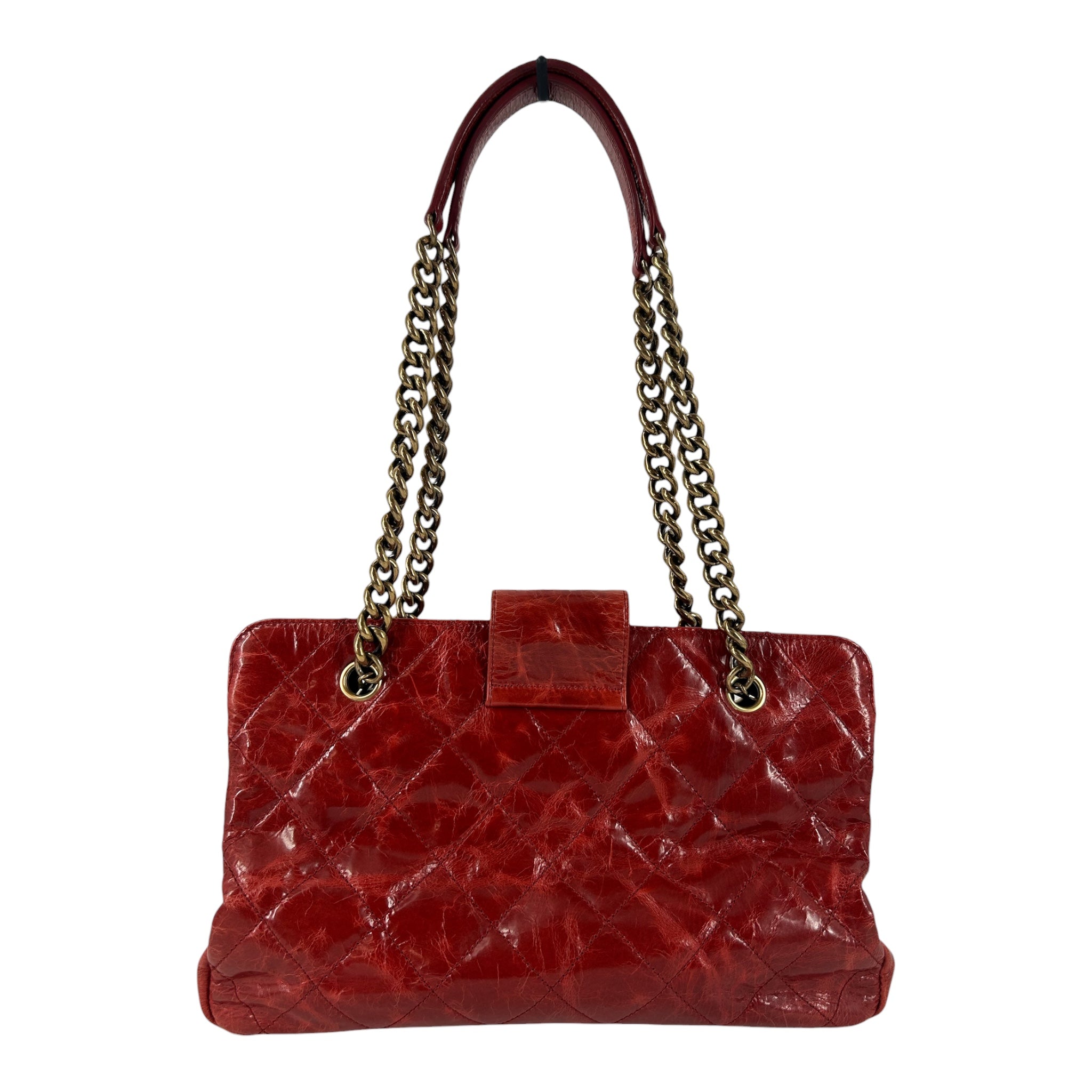 CHANEL/Cross Body Bag/Leather/RED/15751656 view 2