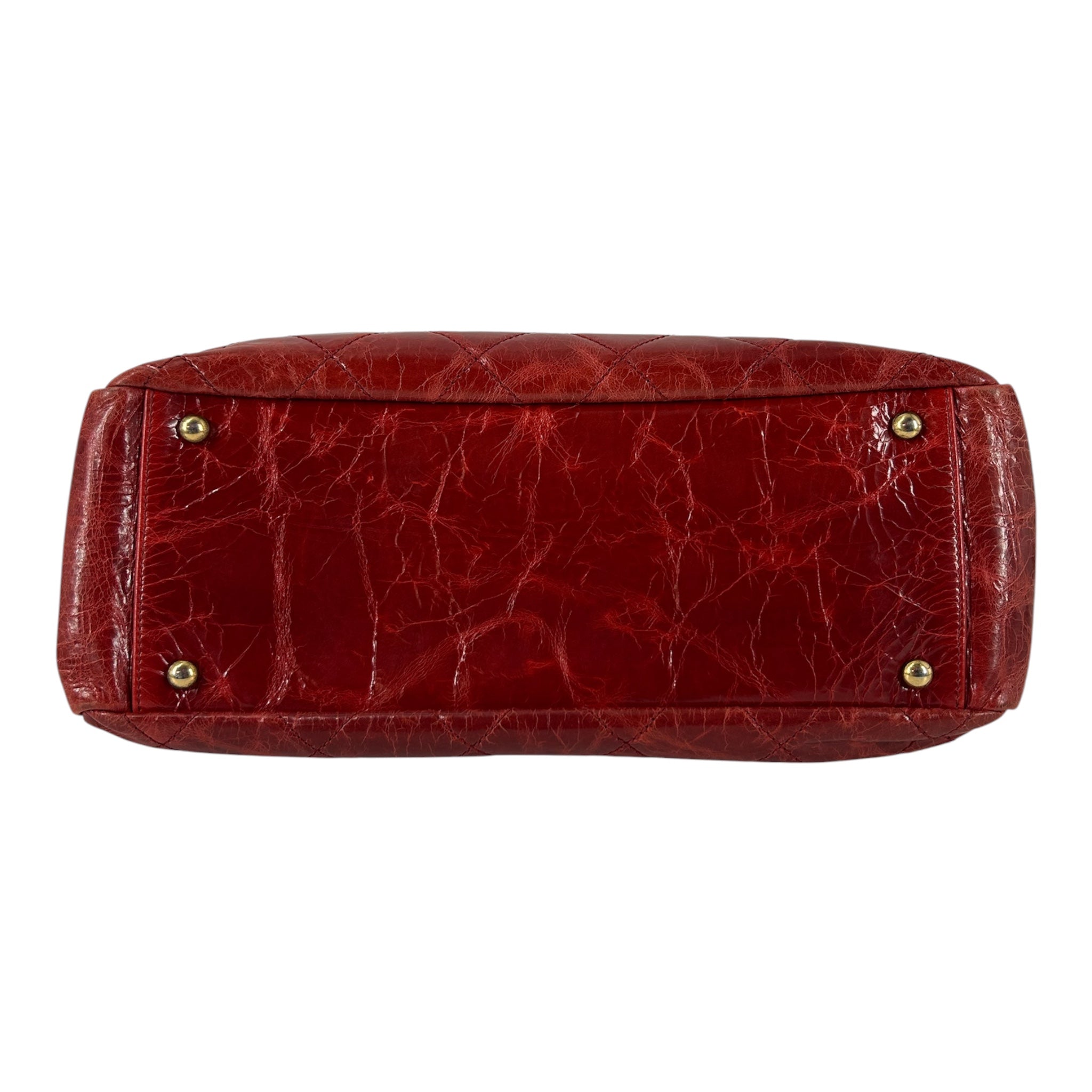 CHANEL/Cross Body Bag/Leather/RED/15751656 view 3