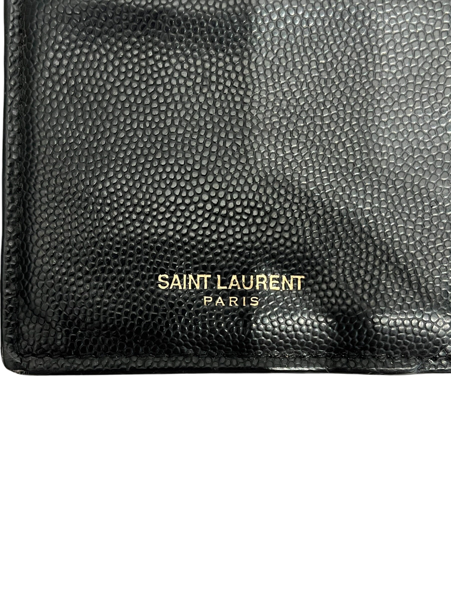 SAINT LAURENT/Wallet/Leather/BLK/FRAGMENTS ZIPPED CARD 1NN34610 view 4