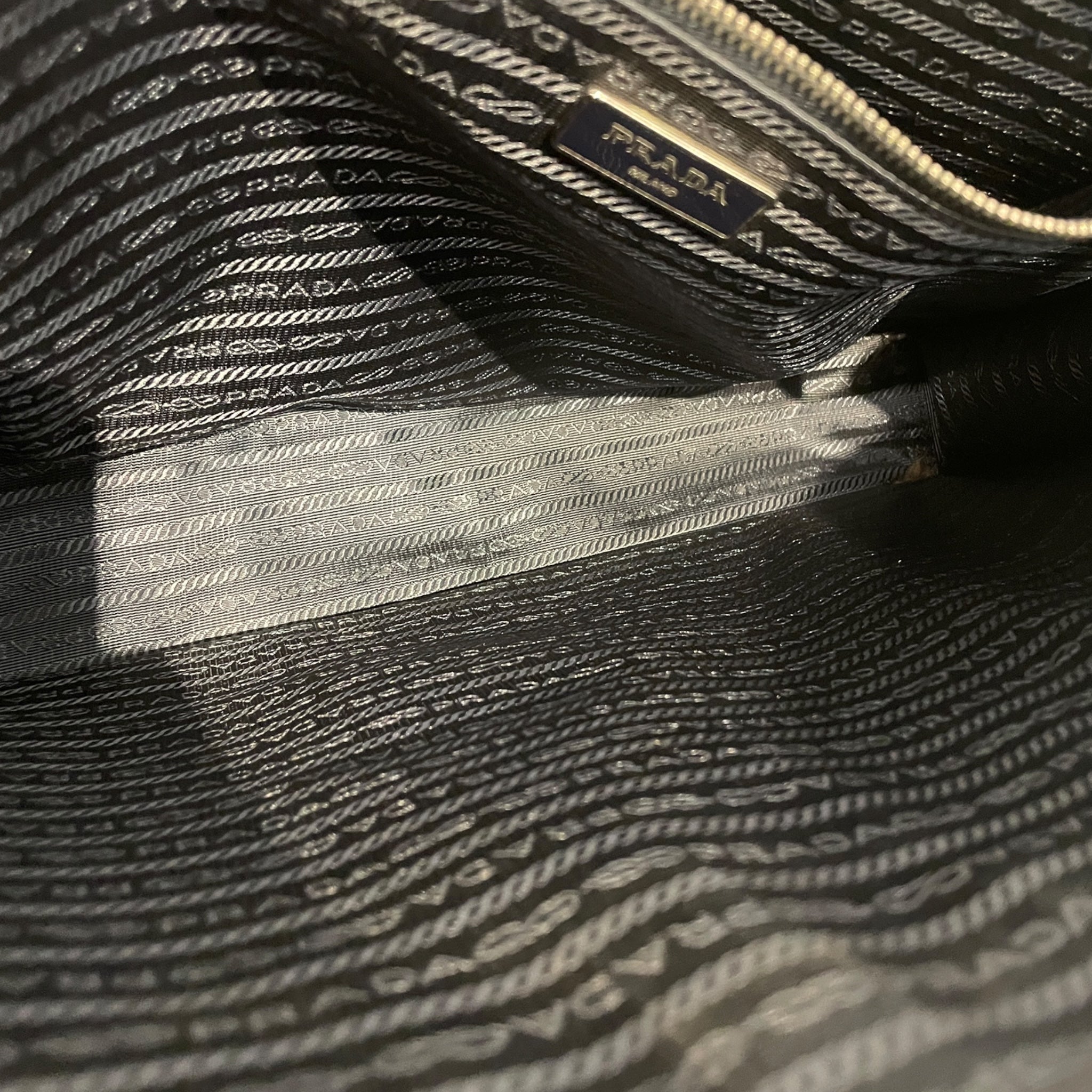 PRADA/Hand Bag/Leather/NVY/BRIEFCASE TOP HANDLE view 4