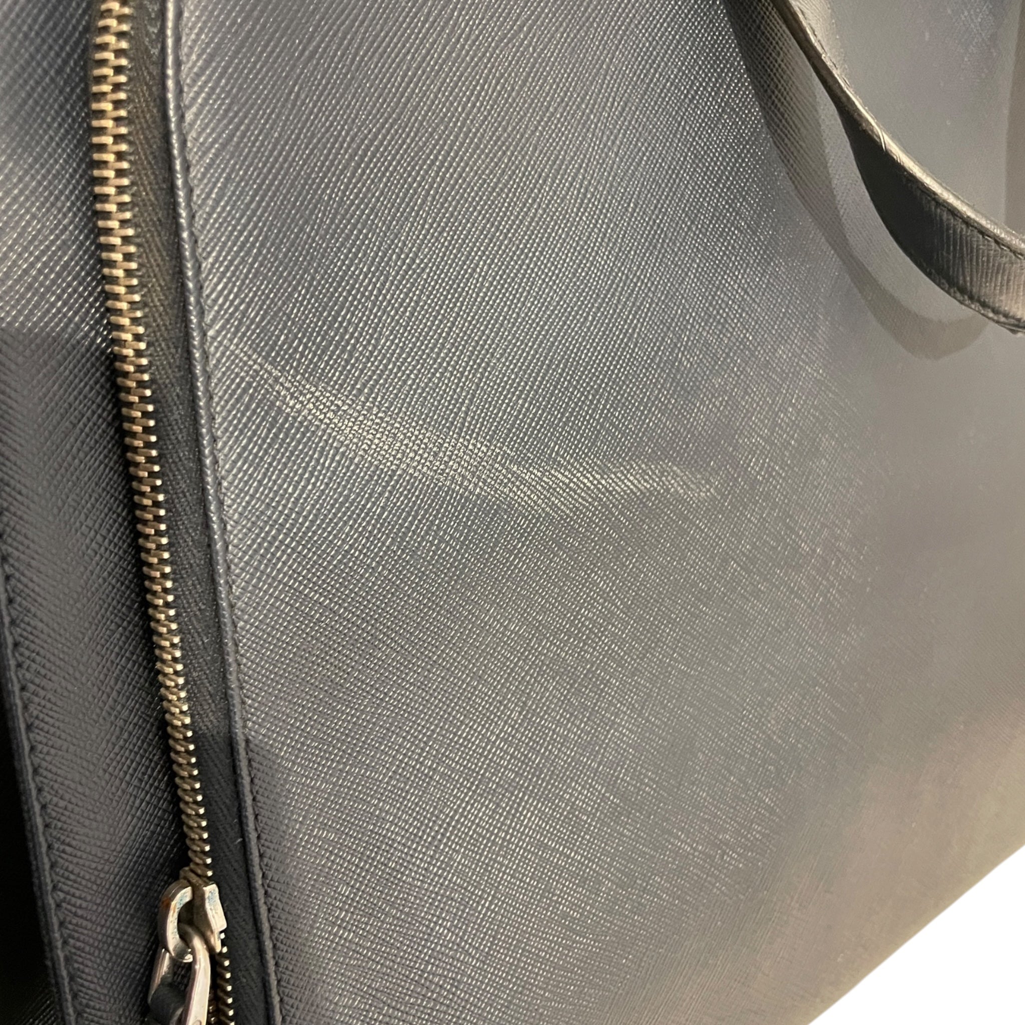 PRADA/Hand Bag/Leather/NVY/BRIEFCASE TOP HANDLE view 5