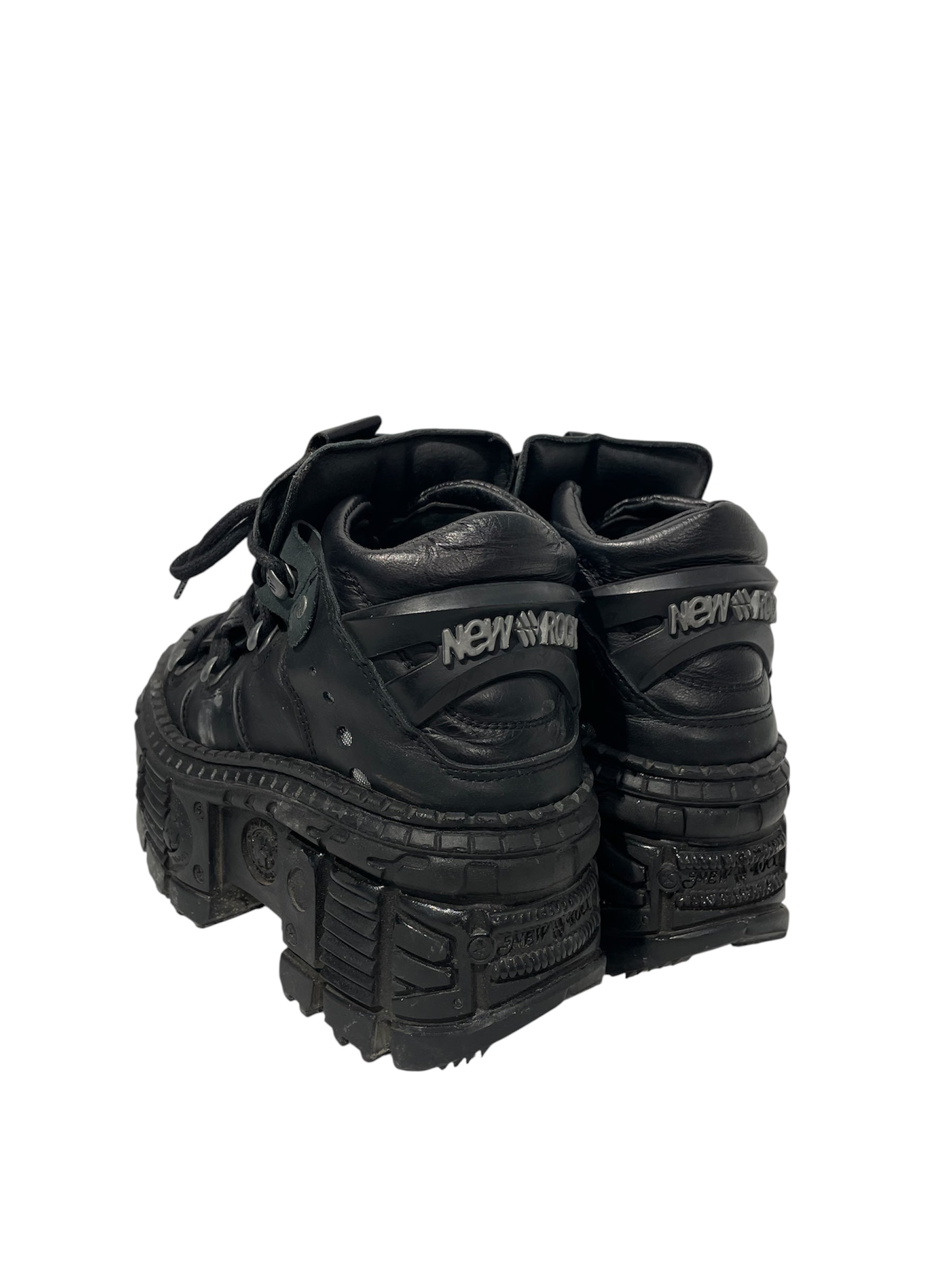NEW ROCK/Boots/US 6.5/Leather/BLK/ view 2
