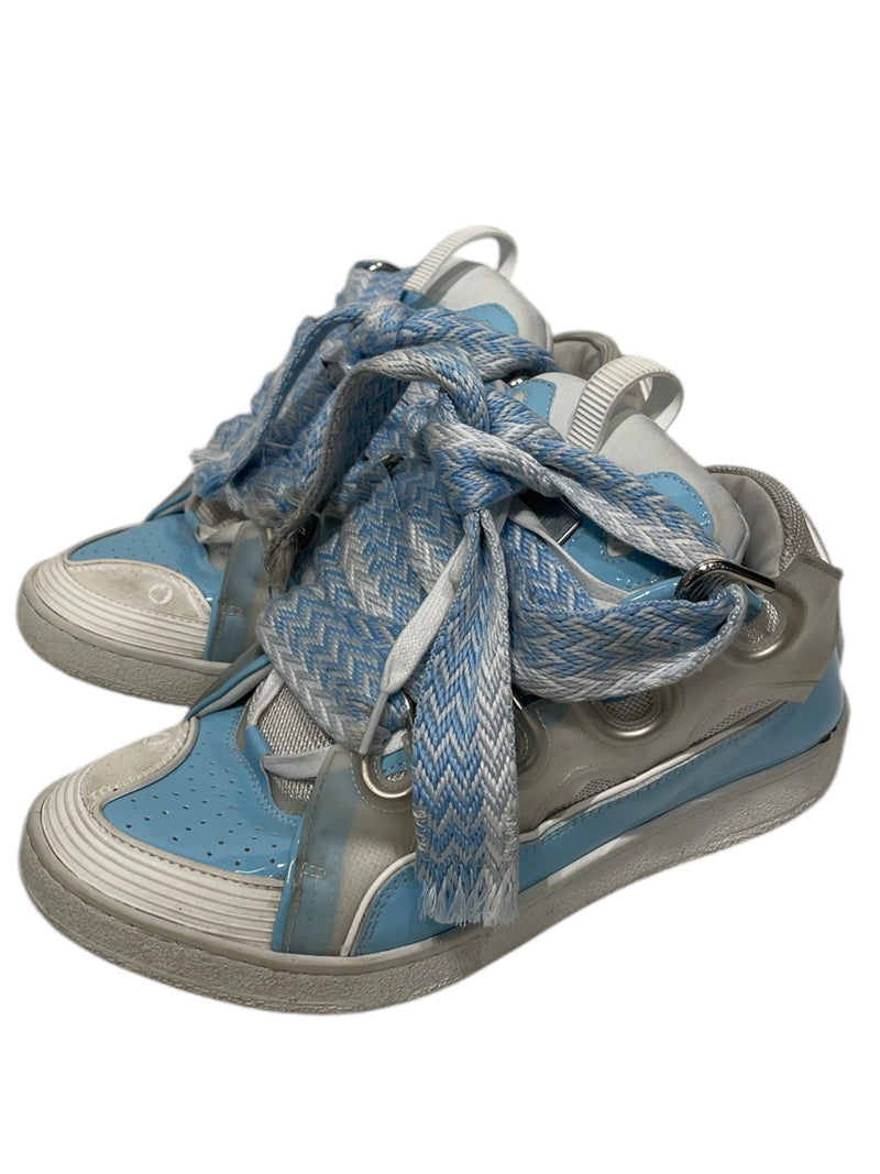LANVIN/Low-Sneakers/US 10/BLU/Baby Blue White Mix