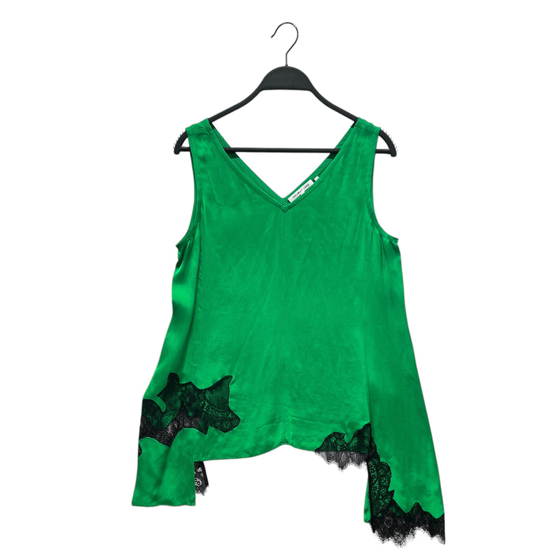 Helmut Lang/Camisole/S/M/GRN/Black lace trim