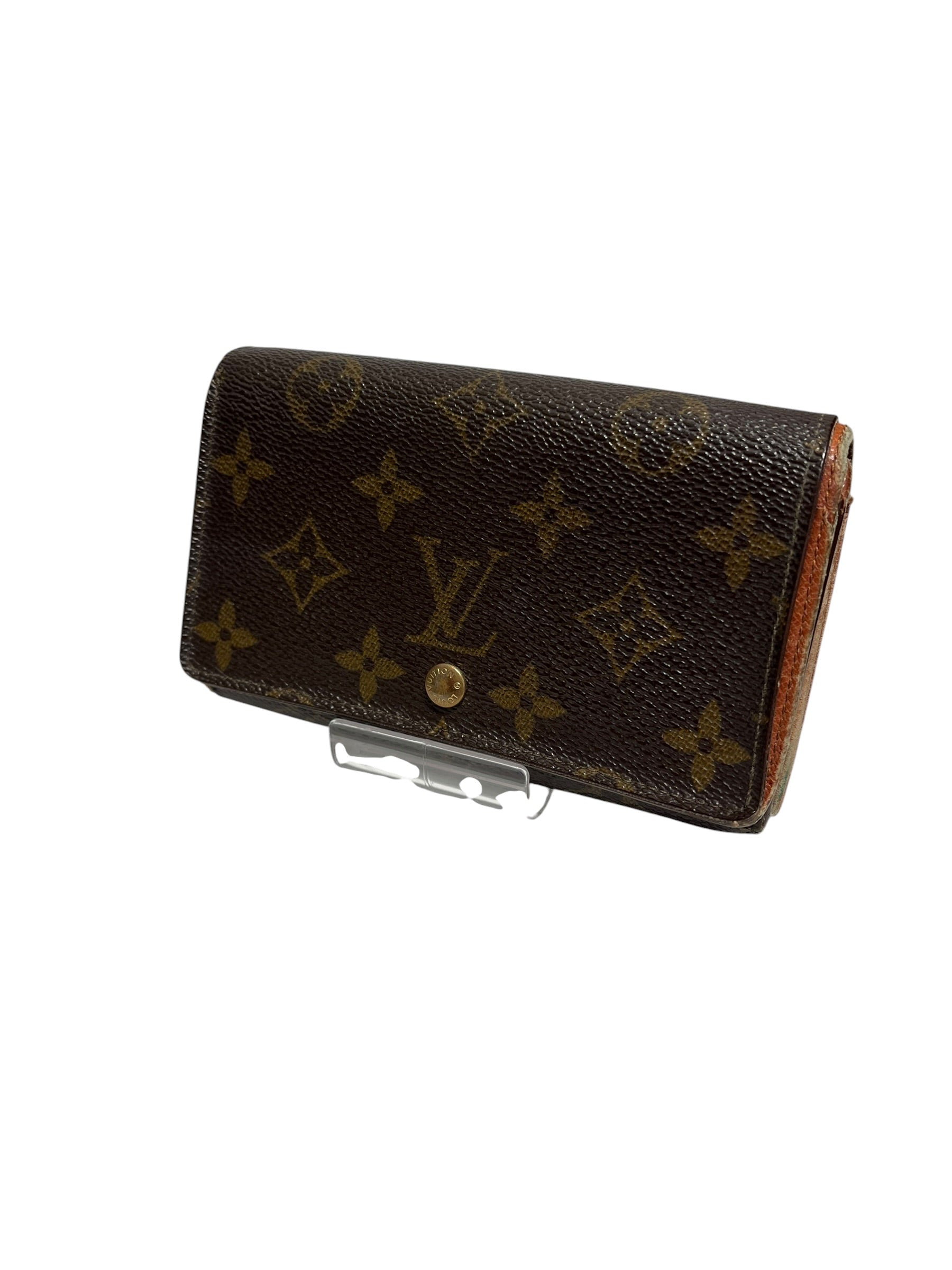 LOUIS VUITTON/Wallet/Monogram/Leather/BRW/PORTE MONNAIE view 1
