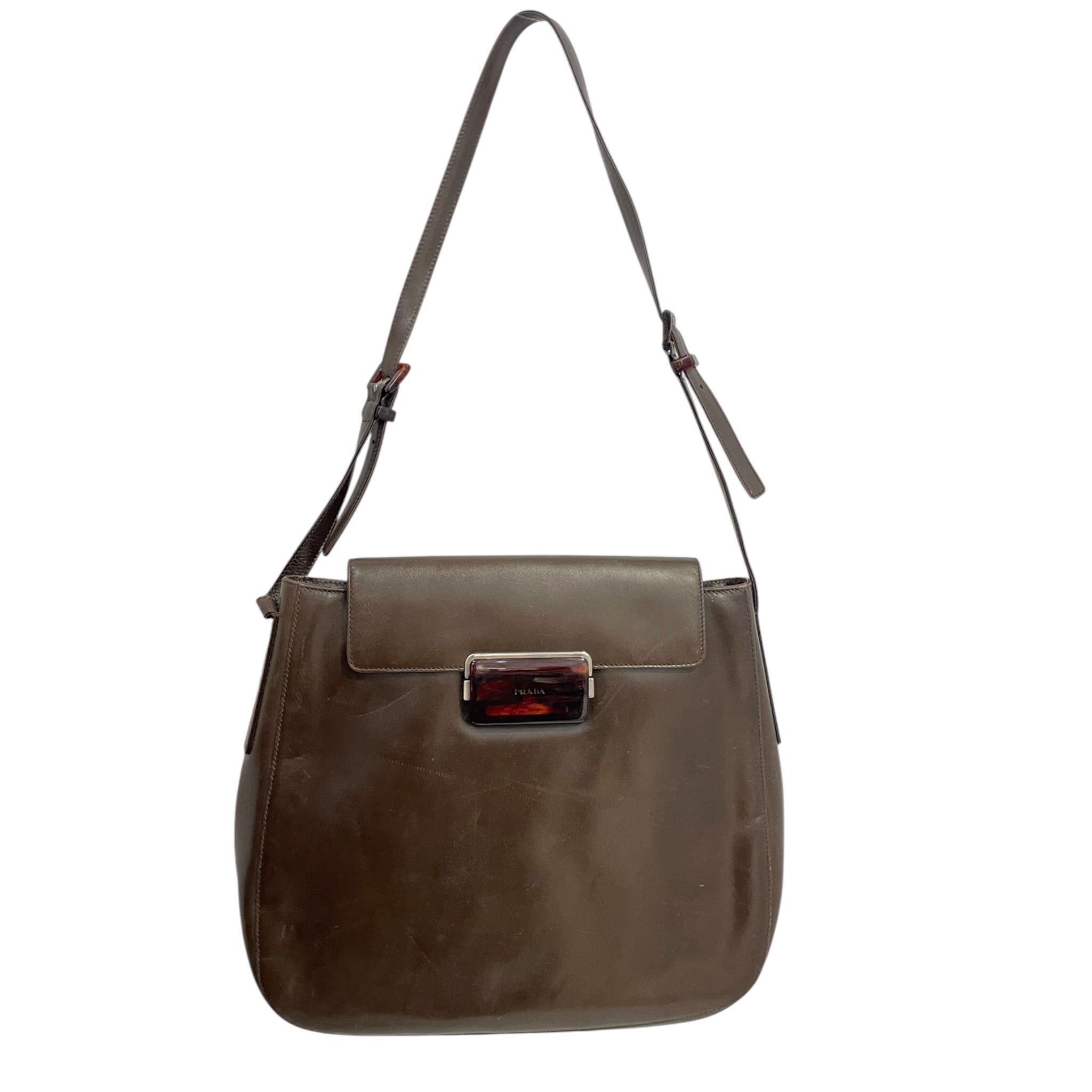PRADA/Bag/Leather/BRW/BRWN SHOULDER BAG view 1
