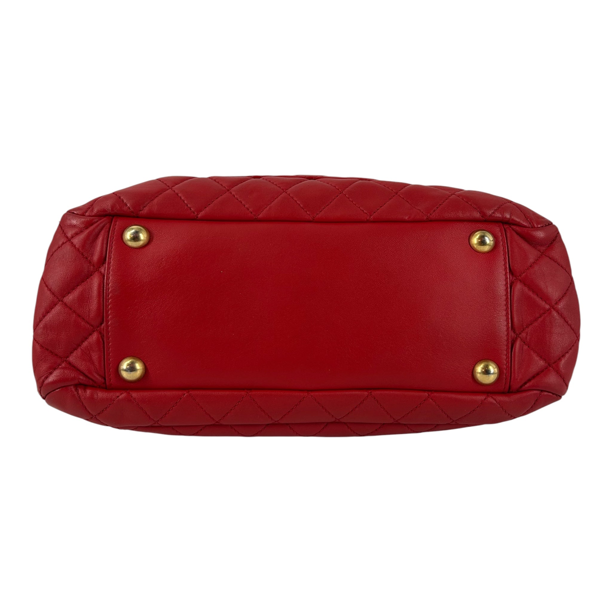 CHANEL/Tote Bag/Leather/RED/18927033 LAMBSKIN view 3