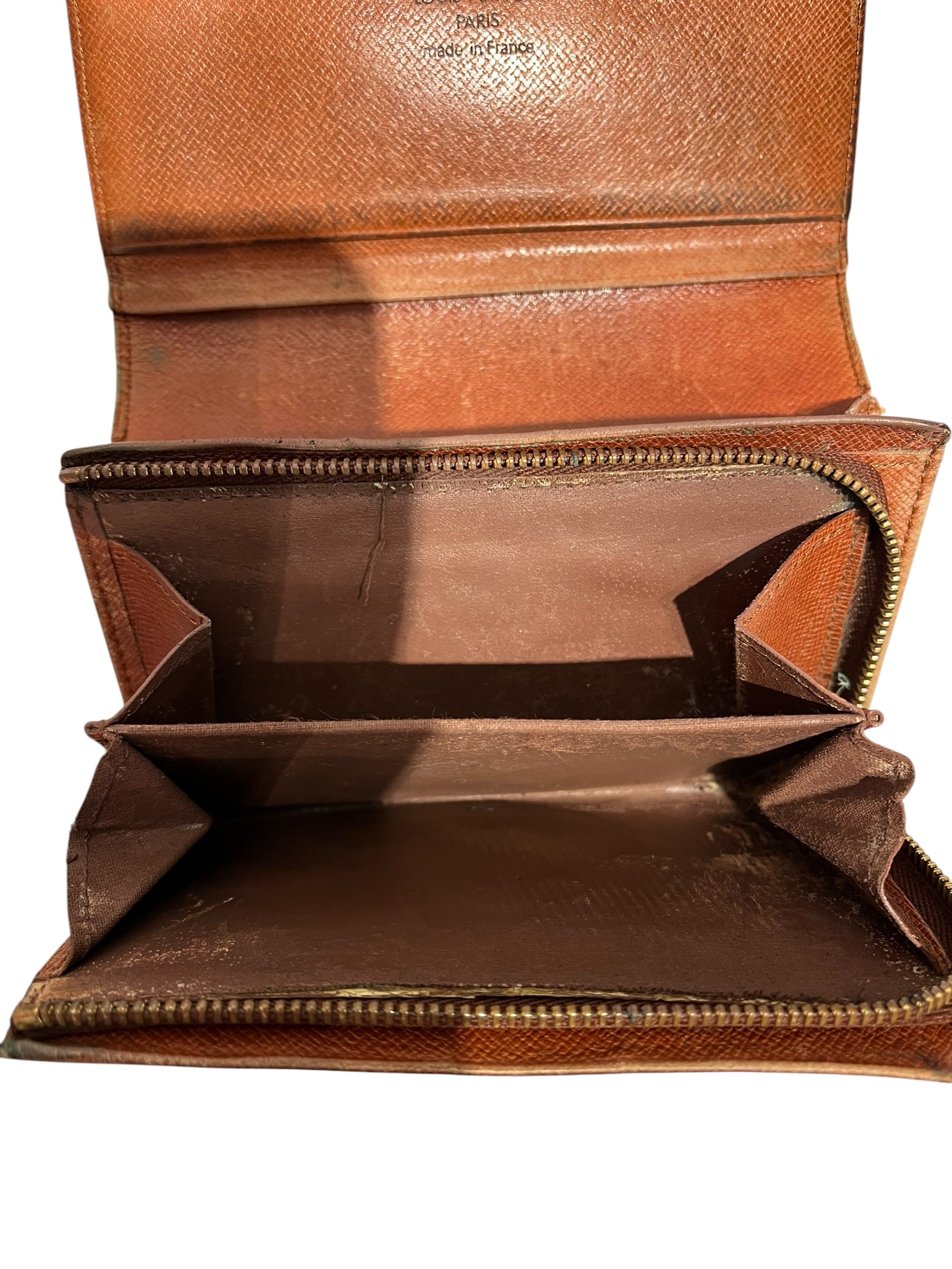 LOUIS VUITTON/Wallet/Monogram/Leather/BRW/PORTE MONNAIE view 4