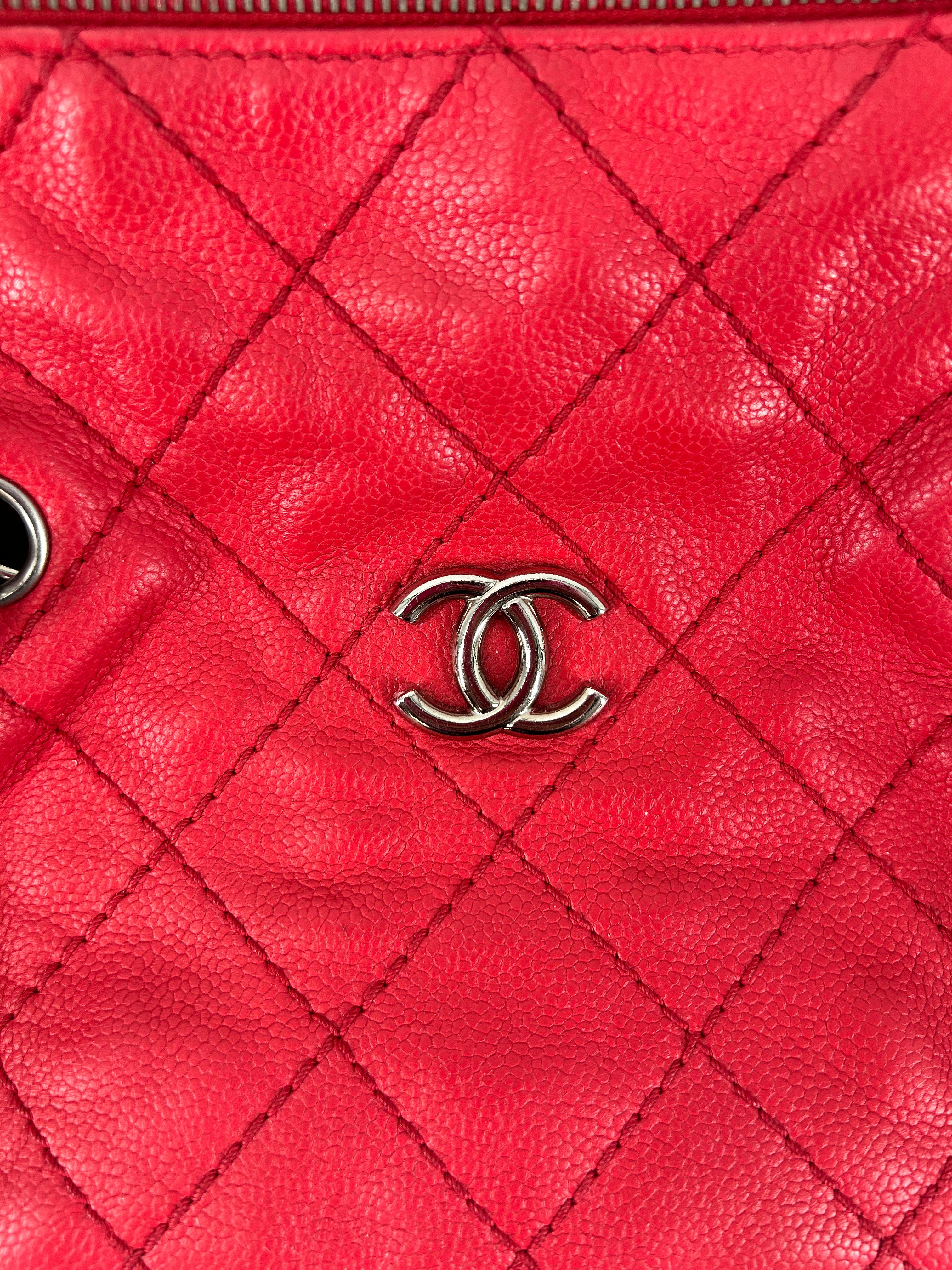 CHANEL/Tote Bag/Cotton/RED/12810813 view 6