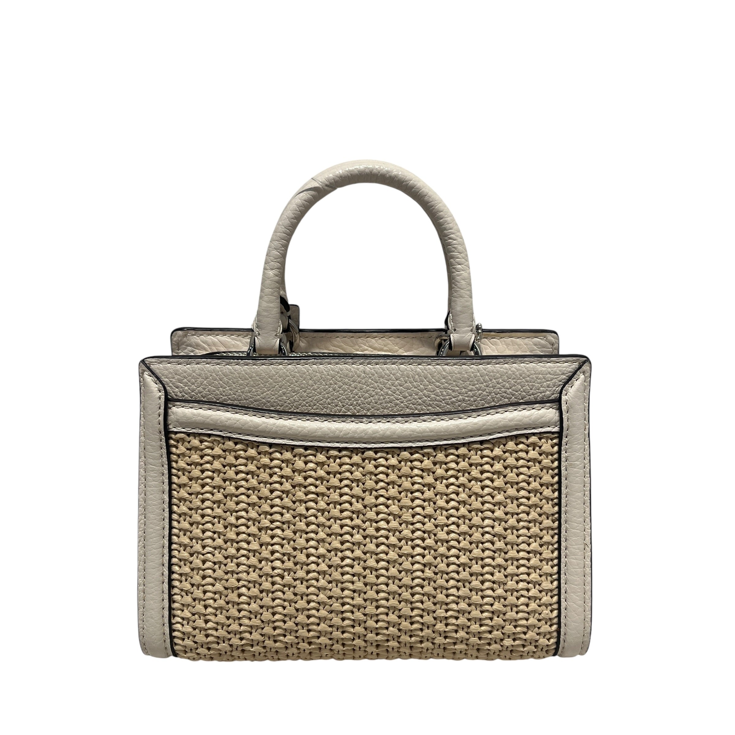 COACH/Hand Bag/WHT/WHITE STRAW MICRO ZOE BAG view 2